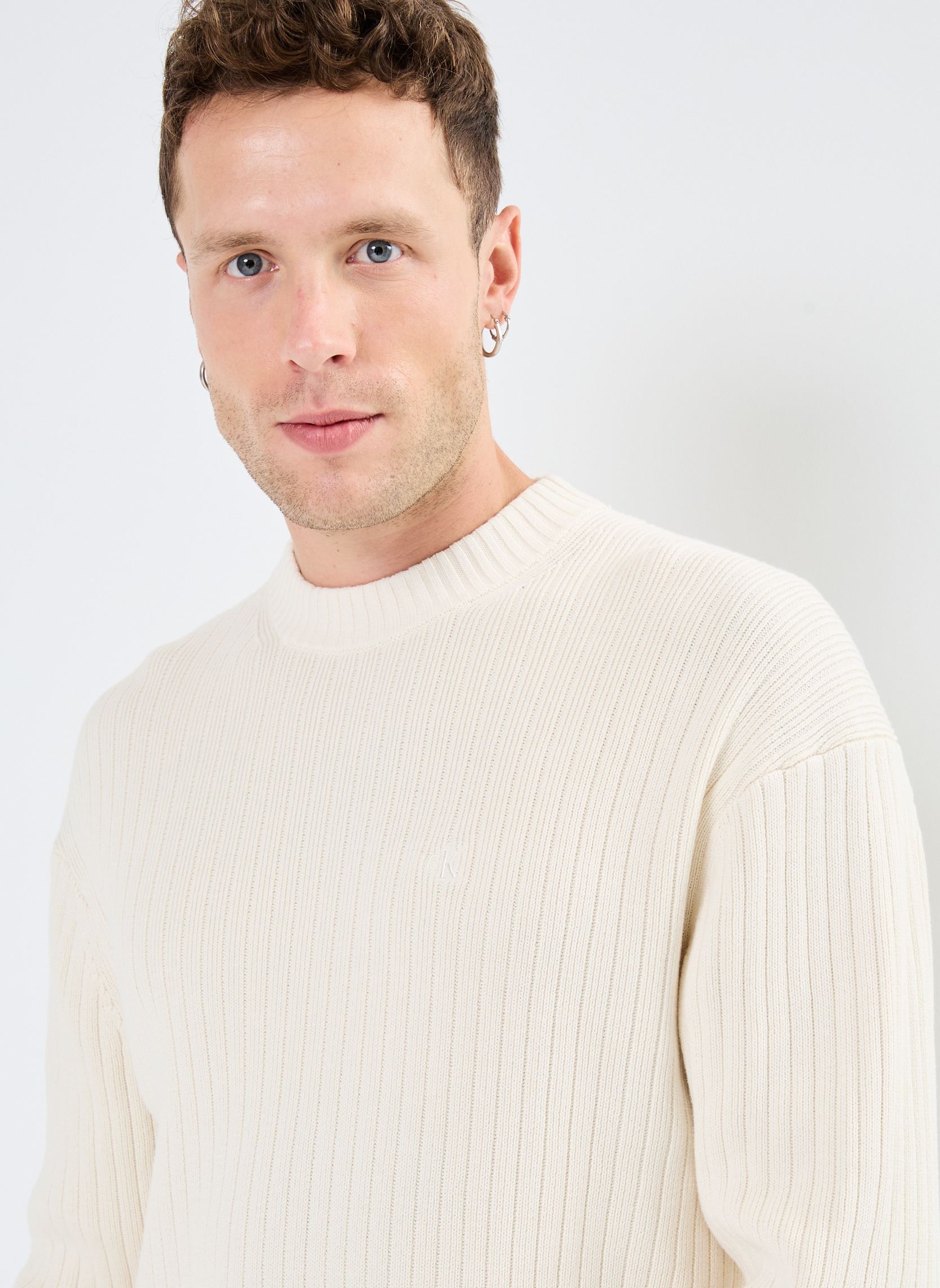 Pullover Linear Sweater J30J326193 herren weiß Calvin Klein Jeans Pullover Linear Sweater J30J326193 herren weiß WHITE