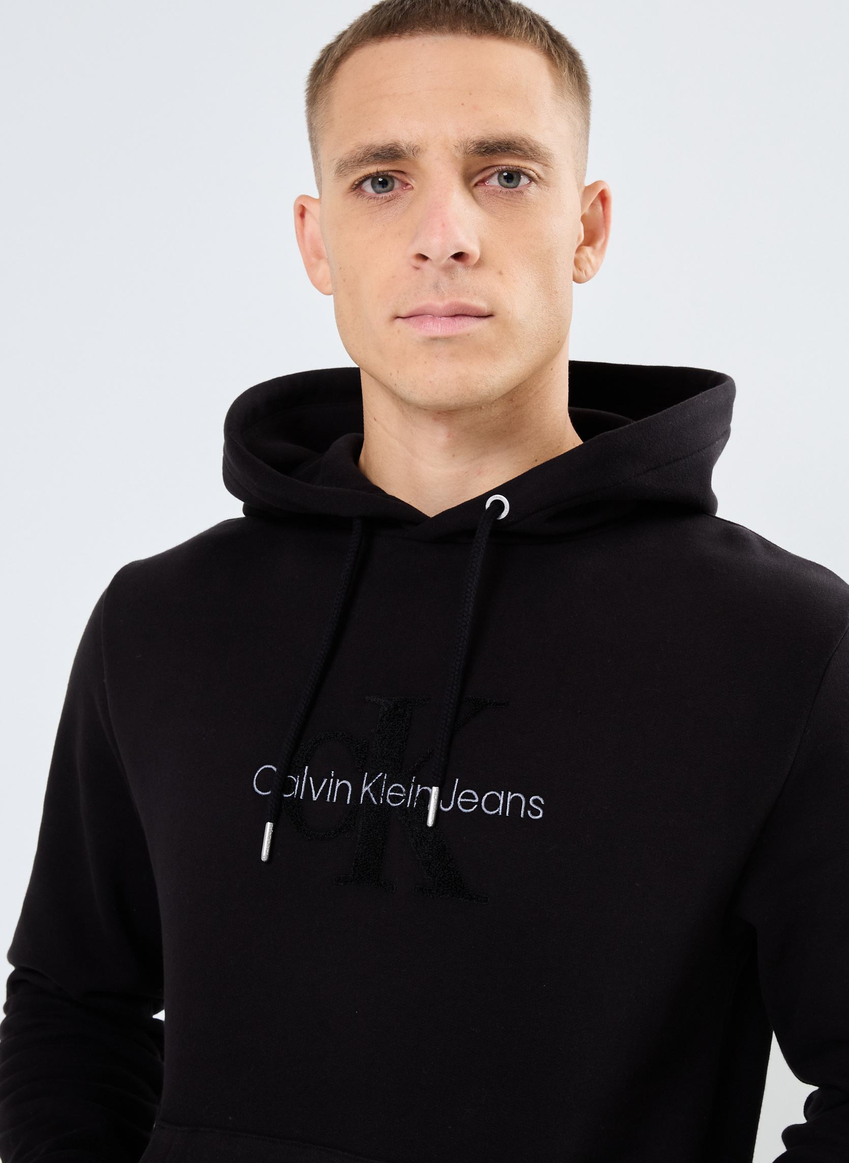 Kapuzenpullover Chenille Monologo Ho J30J326637 herren schwarz Calvin Klein Jeans Kapuzenpullover Chenille Monologo Ho J30J326637 herren schwarz BLACK