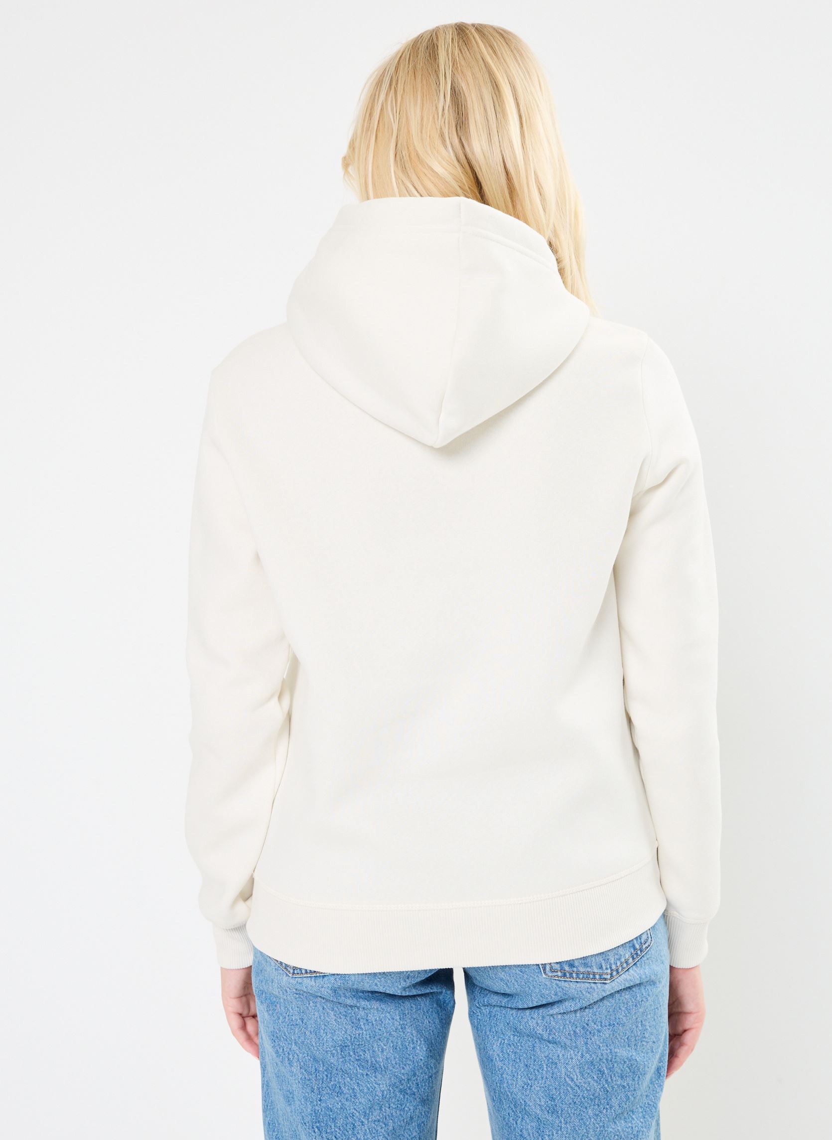 Kapuzenpullover Monologo Regular Hoo J20J223536 damen weiß Calvin Klein Jeans Kapuzenpullover Monologo Regular Hoo J20J223536 damen weiß WHITE