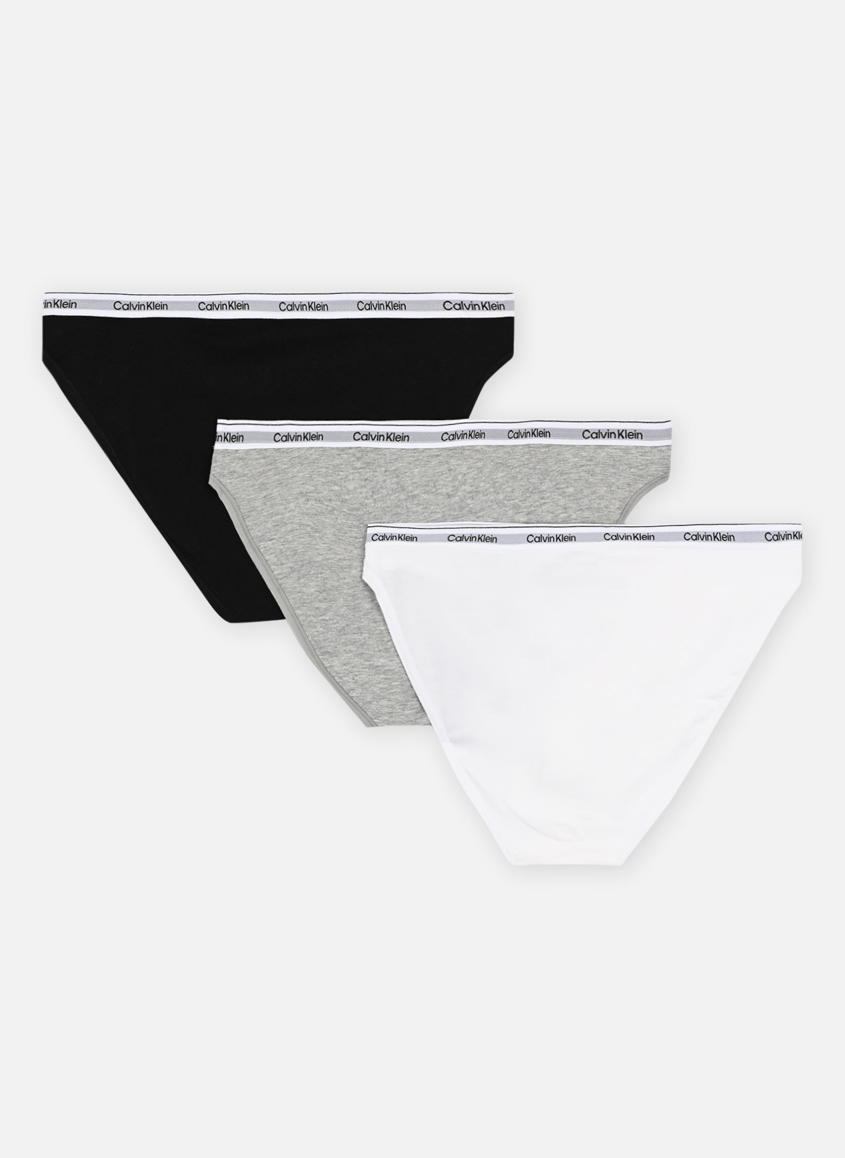 Shortys Bikini 3Pk 000QD5207E damen schwarz Calvin Klein Shortys Bikini 3Pk 000QD5207E damen schwarz BLACK/WHITE/GREY HEATHER
