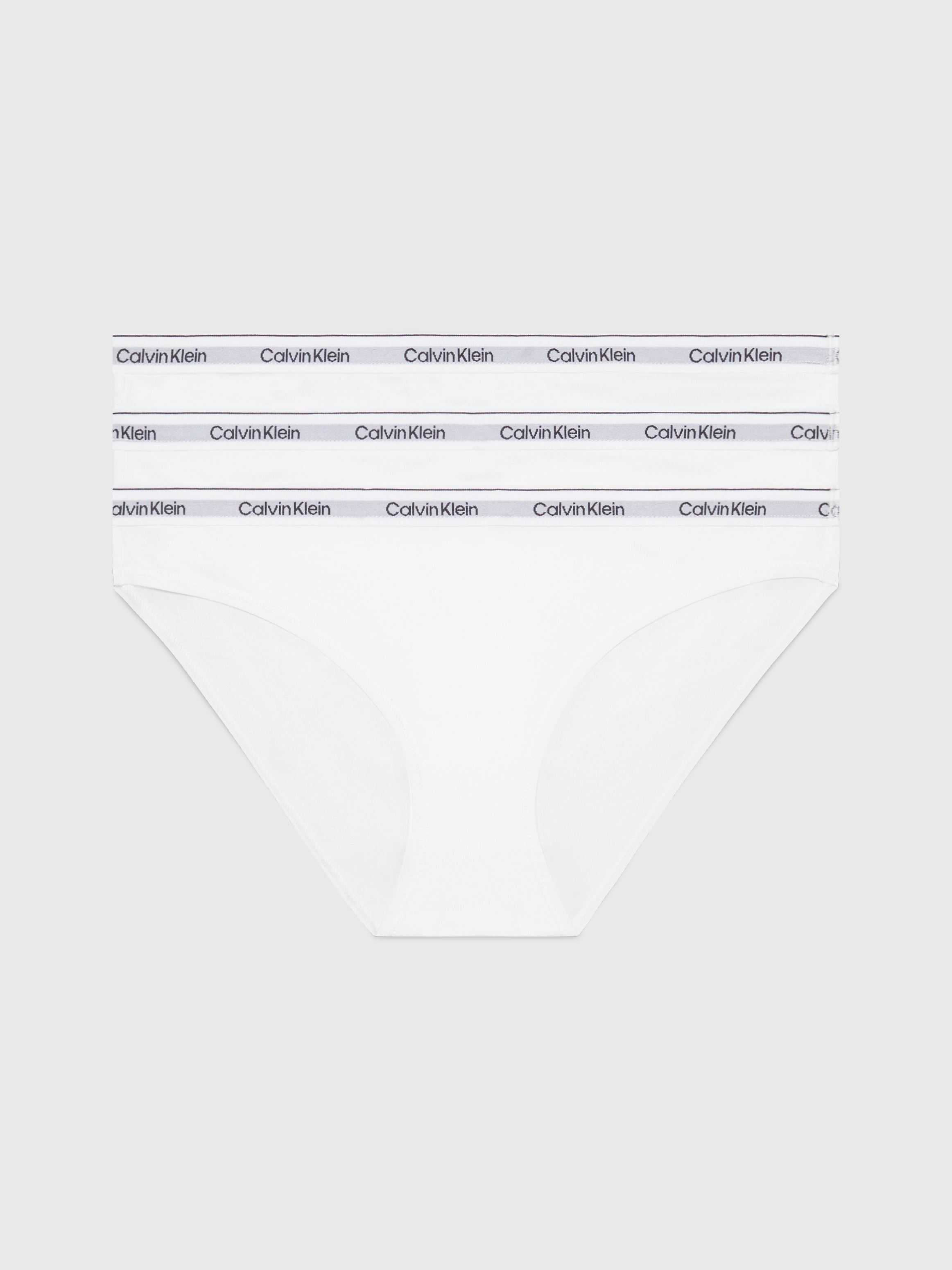 Boyshorts Bikini 3Pk 000QD5207E dames wit Calvin Klein Boyshorts Bikini 3Pk 000QD5207E dames wit WHITE/WHITE/WHITE