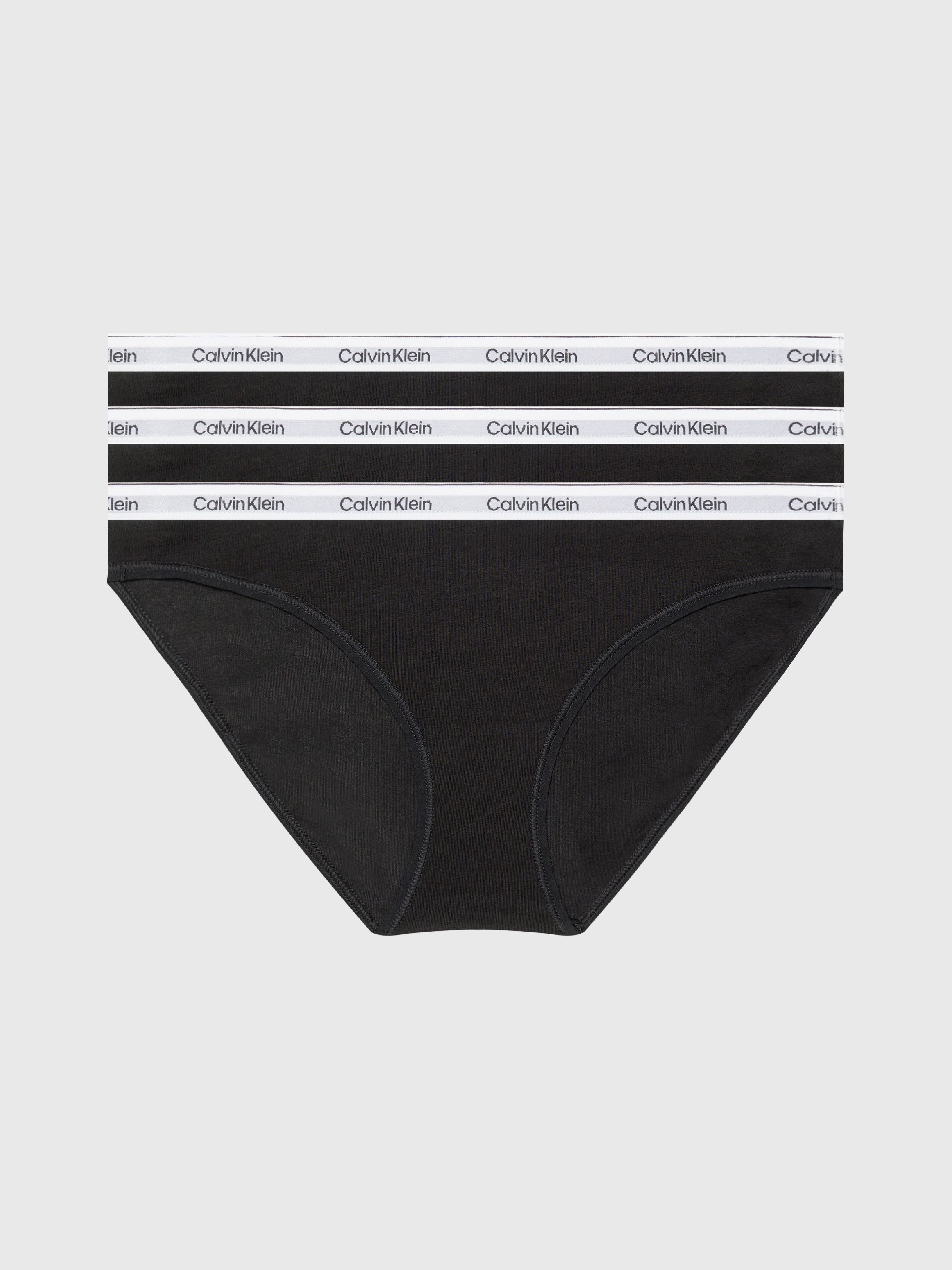 Shortys Bikini 3Pk 000QD5207E femme noir Calvin Klein Shortys Bikini 3Pk 000QD5207E femme noir BLACK/BLACK/BLACK