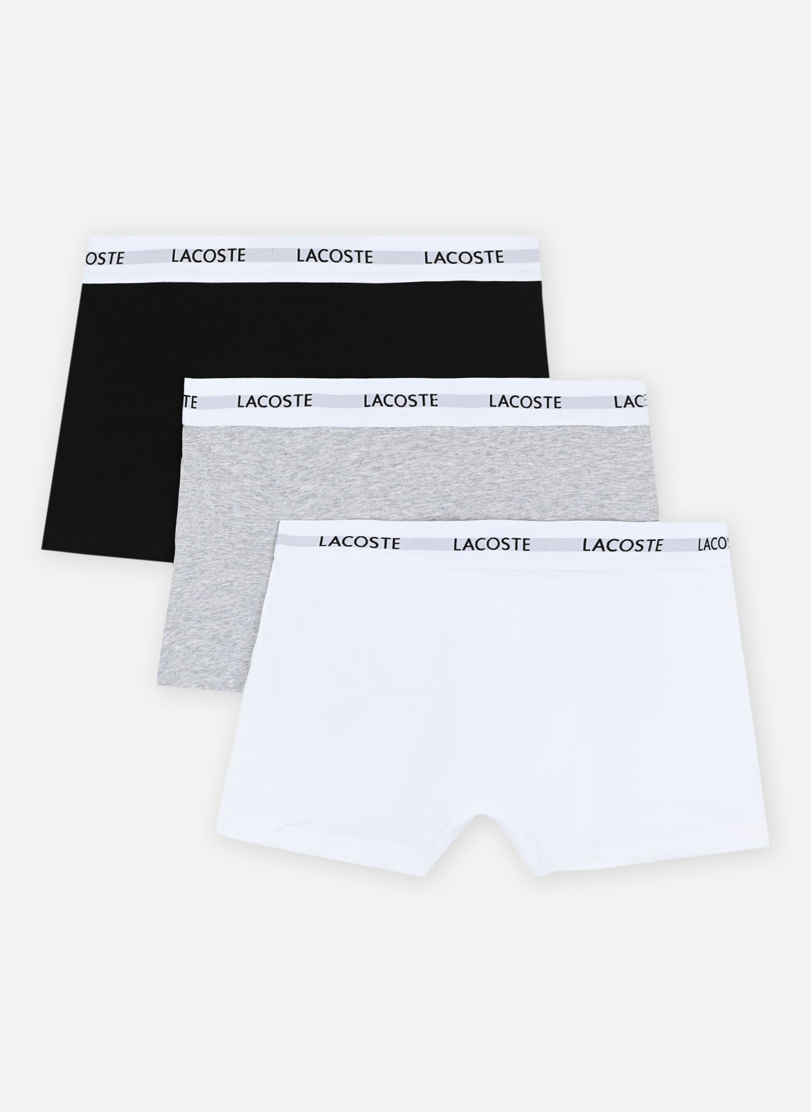 Caleçons longs Pack De 3 Boxers Courts/ homme multicolore Lacoste Caleçons longs Pack De 3 Boxers Courts/ homme multicolore NOIR/BLANC-ARGENT CHINE