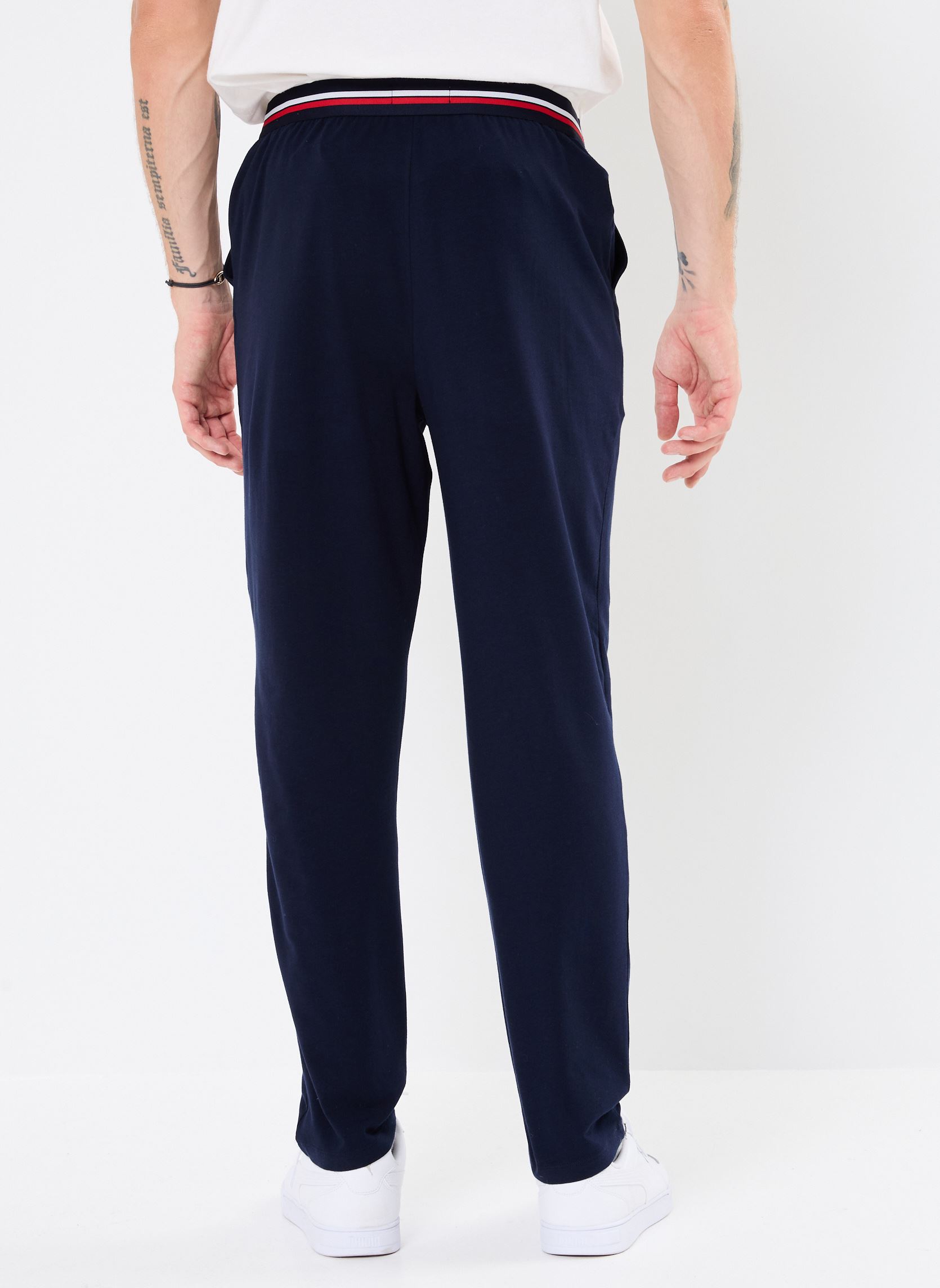 Joggings Bas de pyjama en jersey avec ceinture tr homme bleu Lacoste Joggings Bas de pyjama en jersey avec ceinture tr homme bleu MARINE