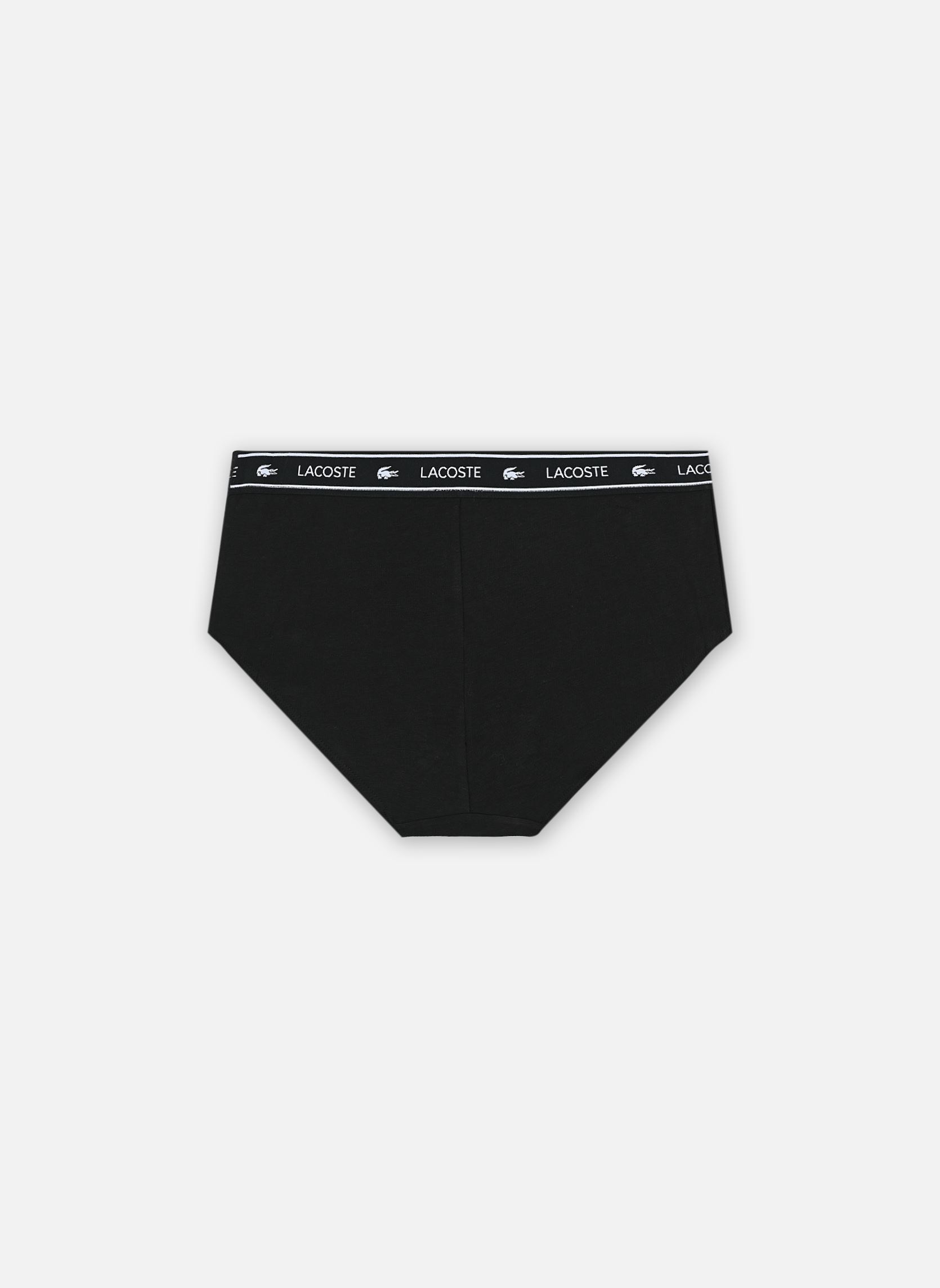Lingerie sport Shorty en coton stretch avec ceinture si femme noir Lacoste Lingerie sport Shorty en coton stretch avec ceinture si femme noir NOIR