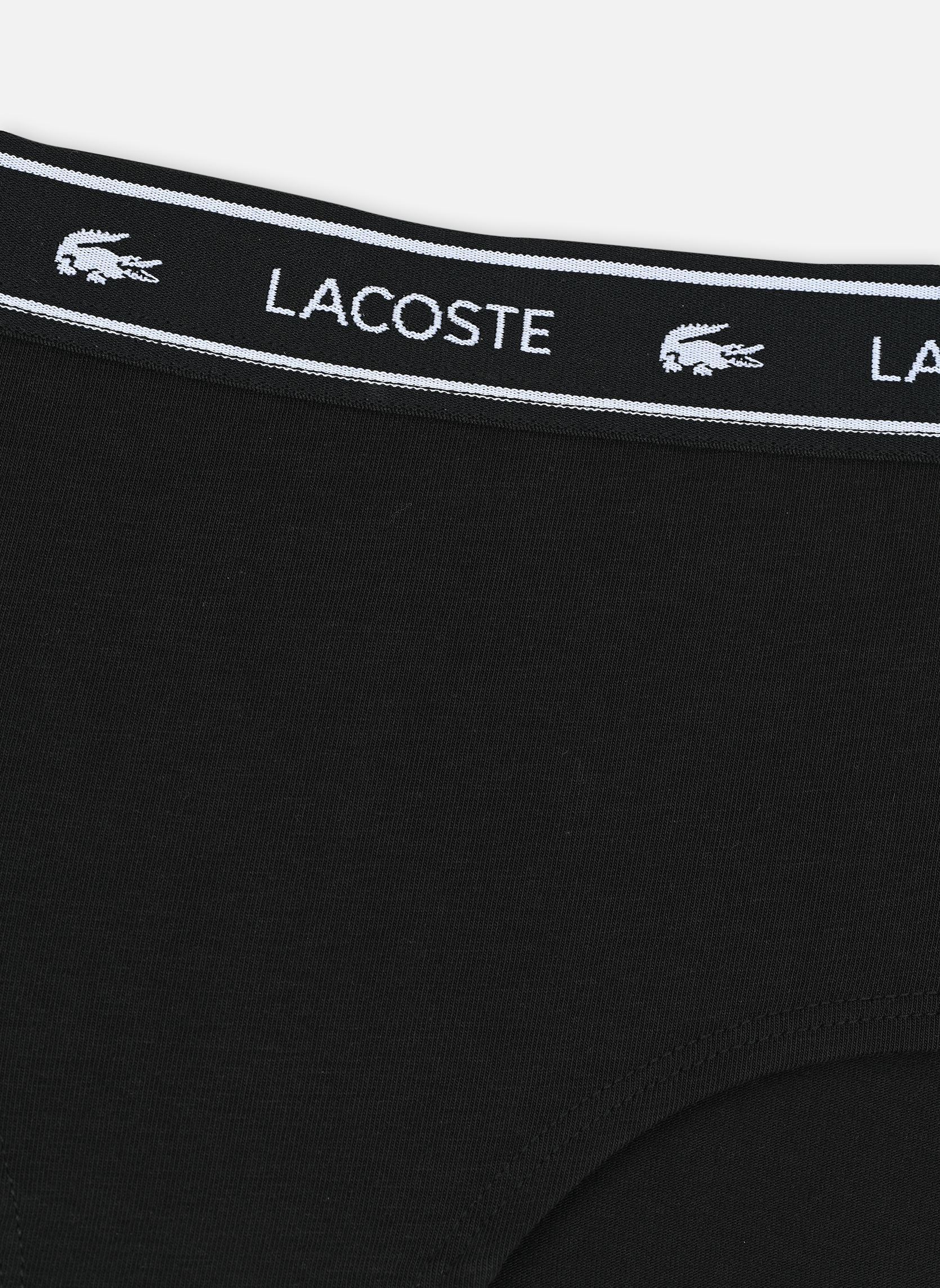 Lingerie sport Shorty en coton stretch avec ceinture si femme noir Lacoste Lingerie sport Shorty en coton stretch avec ceinture si femme noir NOIR