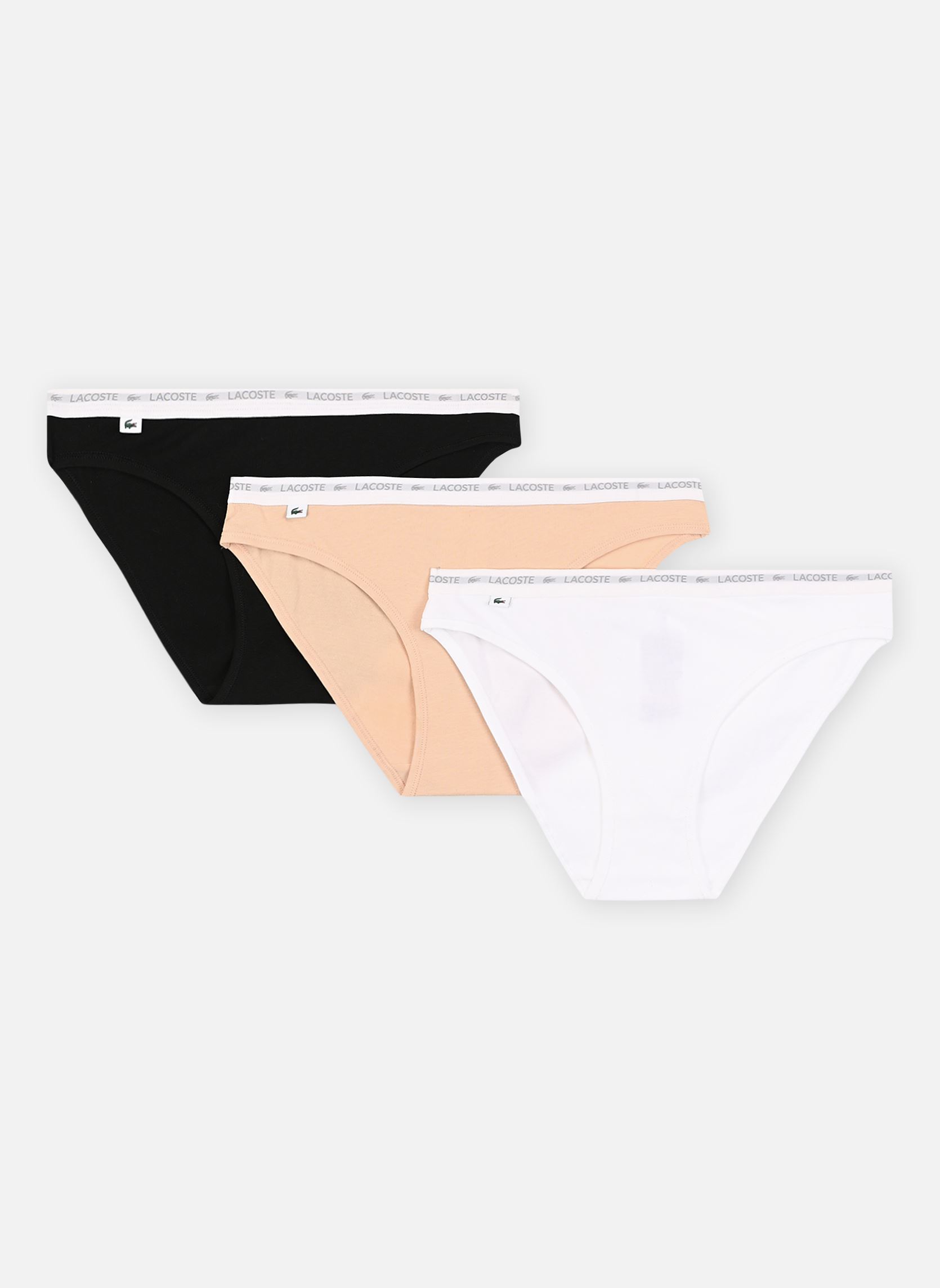 Vêtements Lacoste Lot de 3 culottes en coton stretch pour Accessoires - vue 1