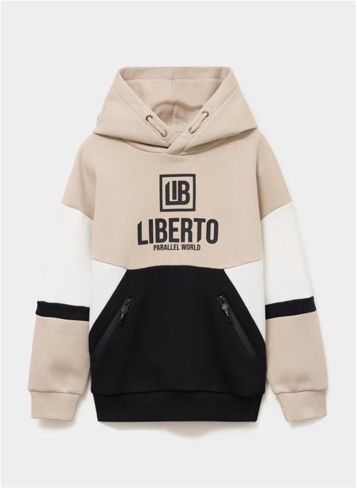 LIBERTO Sweats à capuche Sweat - LIB2_BLOCK garçon beige