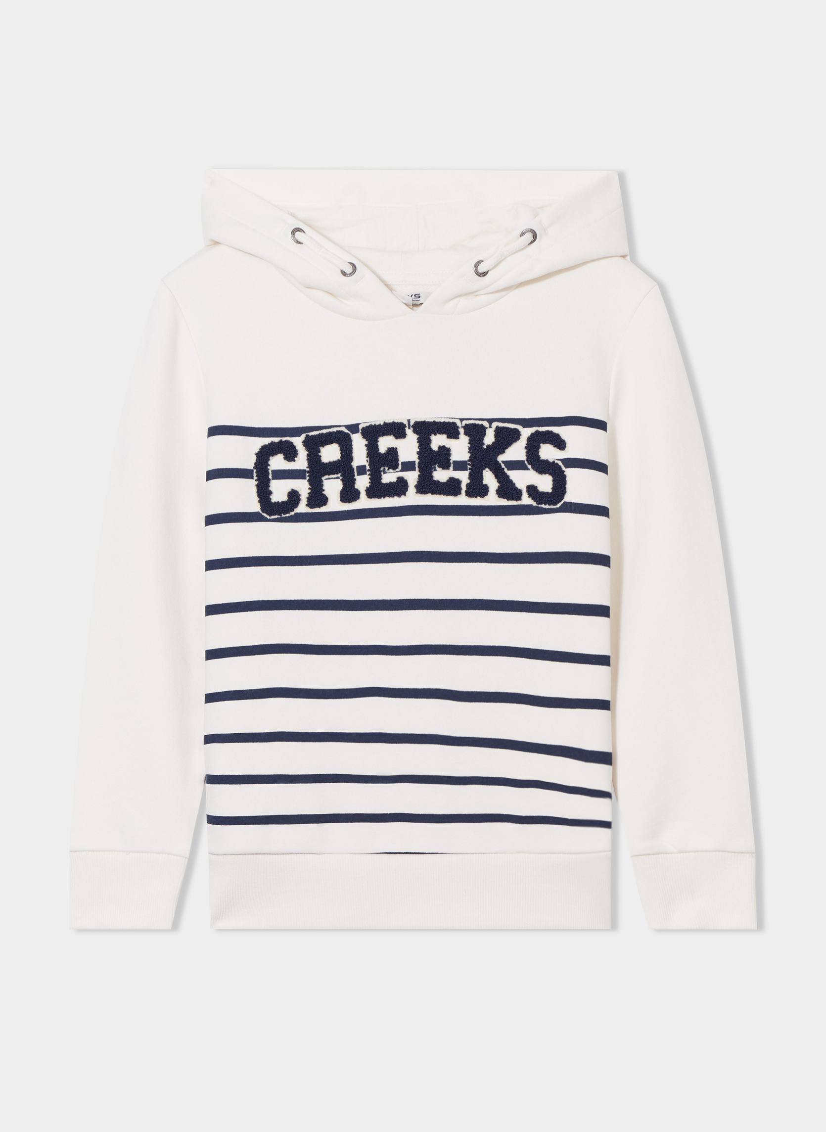 Sweats à capuche Sweat - CRE2AMIRAL garçon blanc CREEKS Sweats à capuche Sweat - CRE2AMIRAL garçon blanc Blanc