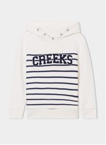 Sweats à capuche Sweat - CRE2AMIRAL garçon blanc CREEKS Sweats à capuche Sweat - CRE2AMIRAL garçon blanc Blanc