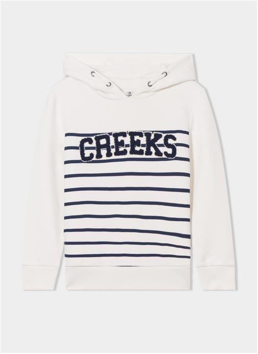 CREEKS Sweats à capuche Sweat - CRE2AMIRAL garçon blanc