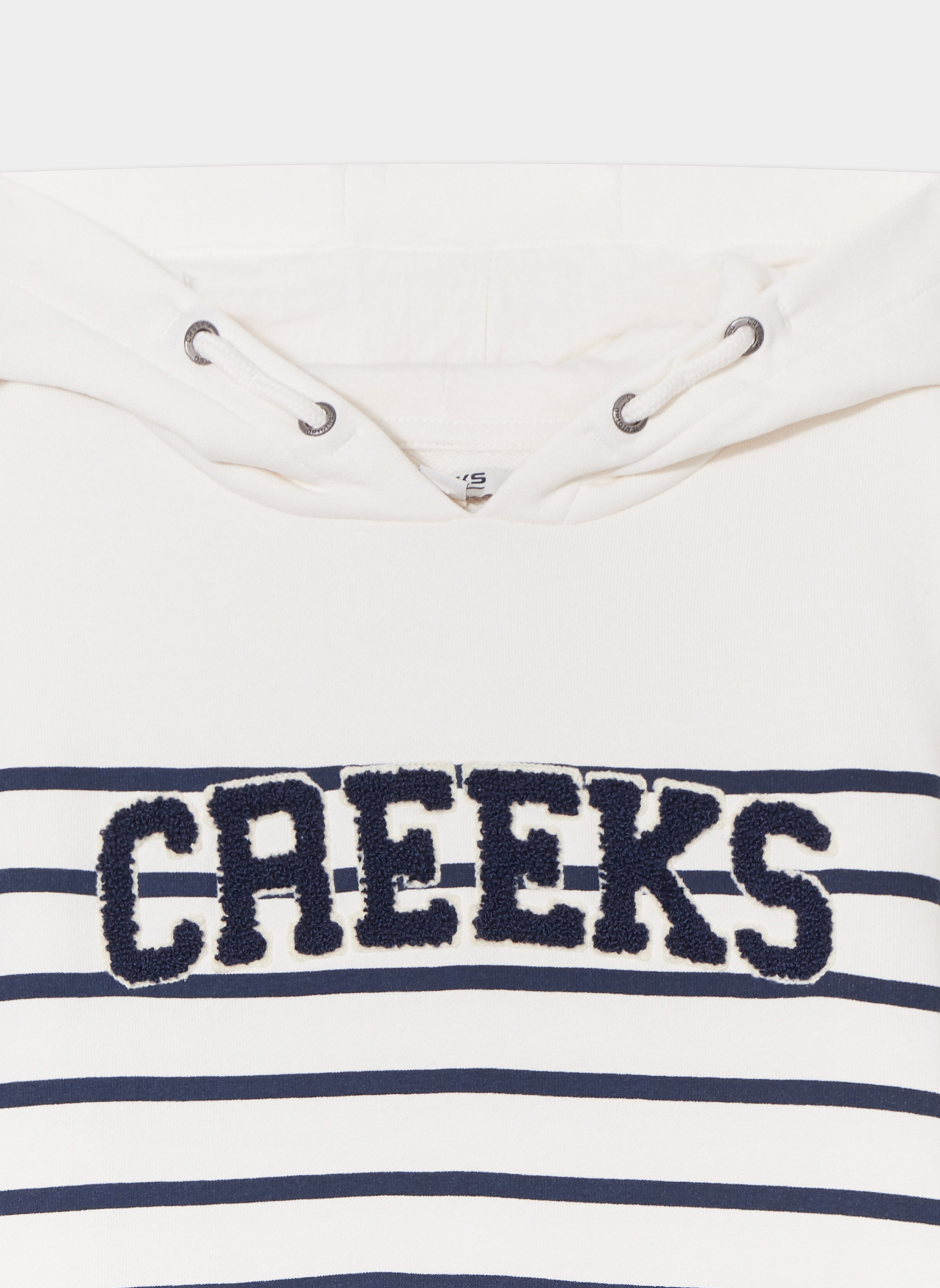 Sweats à capuche Sweat - CRE2AMIRAL garçon blanc CREEKS Sweats à capuche Sweat - CRE2AMIRAL garçon blanc Blanc