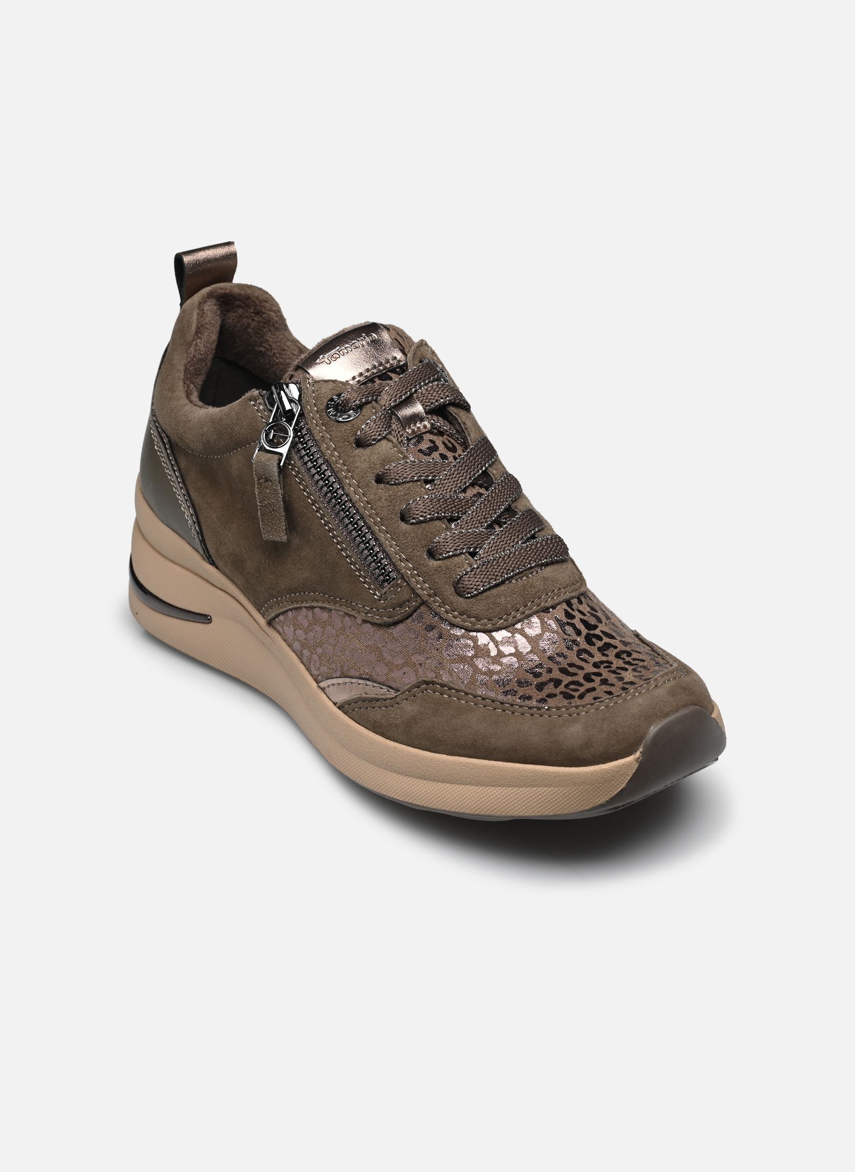 Baskets compensées 83714-43 femme marron Tamaris Comfort Baskets compensées 83714-43 femme marron TAUPE