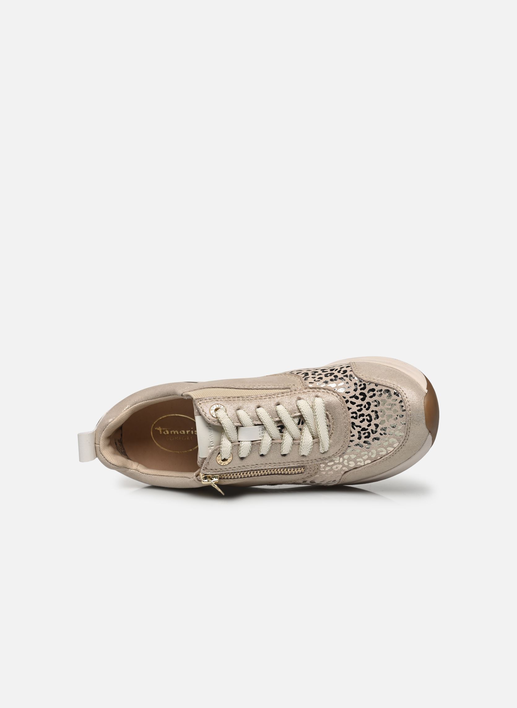 Baskets compensées 83714-43 femme or et bronze Tamaris Comfort Baskets compensées 83714-43 femme or et bronze BEIGE GLAM