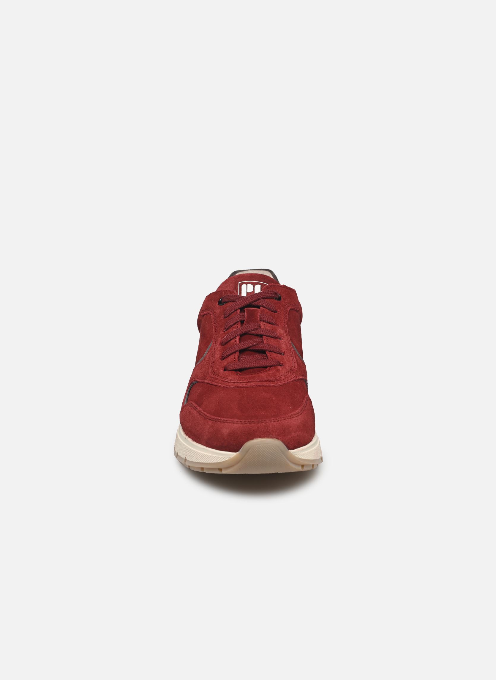 Sneakers COVER heren rood Pius Gabor Sneakers COVER heren rood OIL SUEDE, OXBLOOD/DK.GREY
