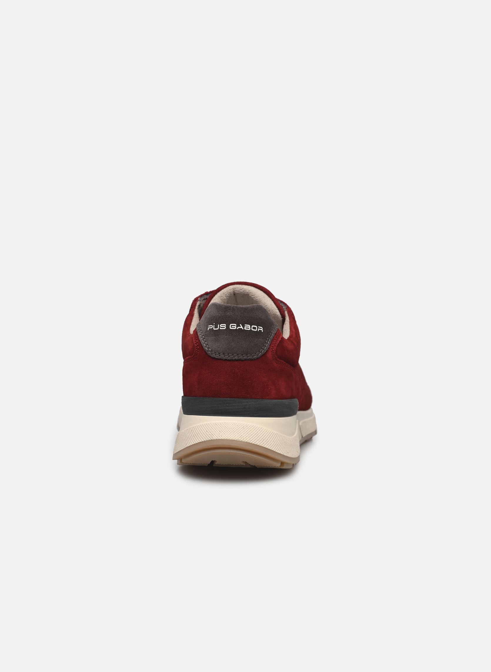 Sneakers COVER heren rood Pius Gabor Sneakers COVER heren rood OIL SUEDE, OXBLOOD/DK.GREY