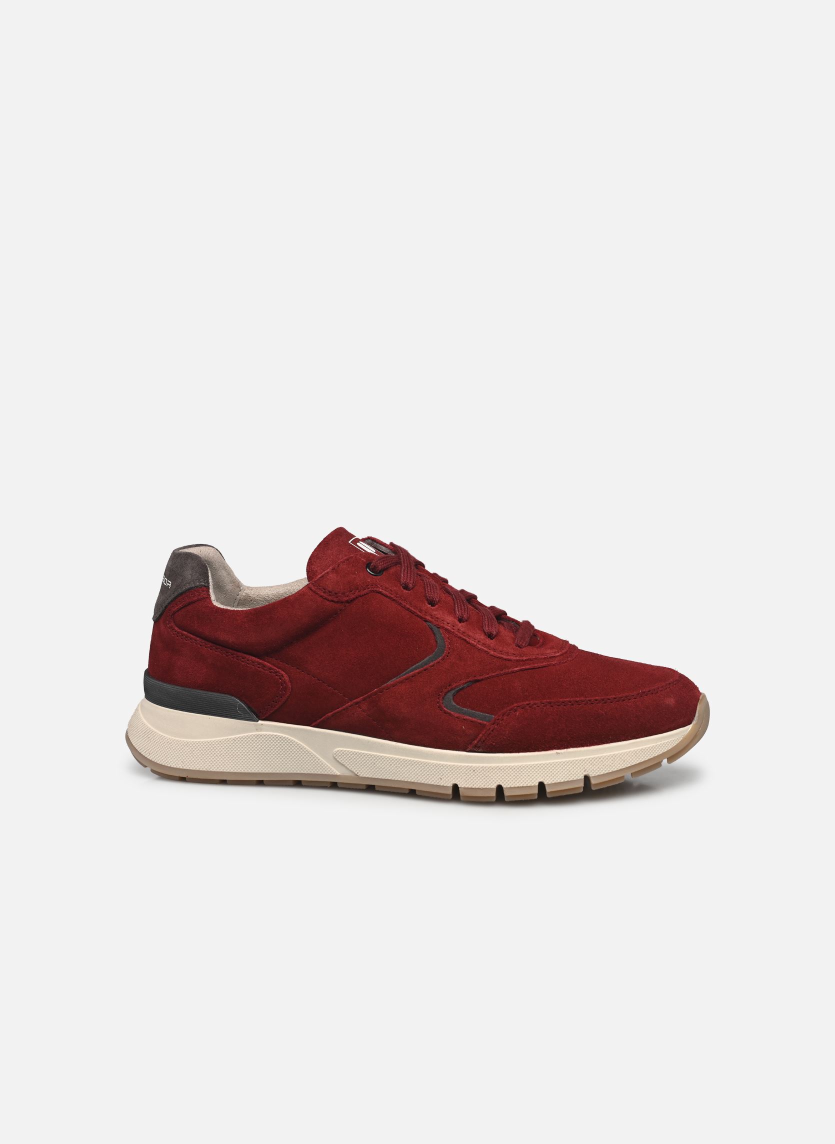 Sneakers COVER heren rood Pius Gabor Sneakers COVER heren rood OIL SUEDE, OXBLOOD/DK.GREY