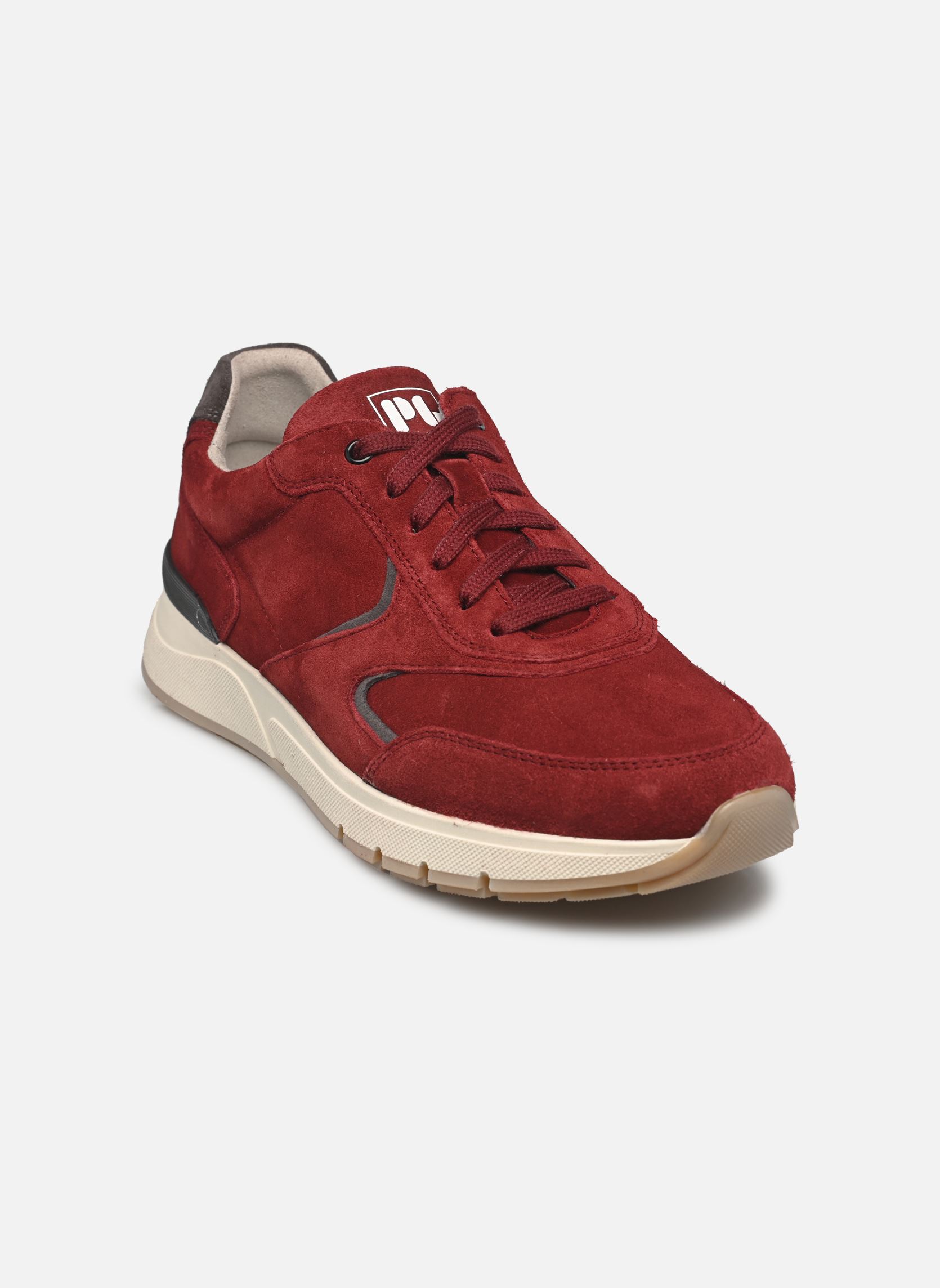 Sneakers COVER heren rood Pius Gabor Sneakers COVER heren rood OIL SUEDE, OXBLOOD/DK.GREY