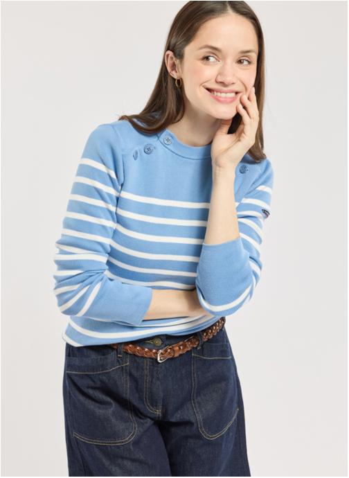 Armor Lux Pulls Pull 49234 allure/milk femme bleu