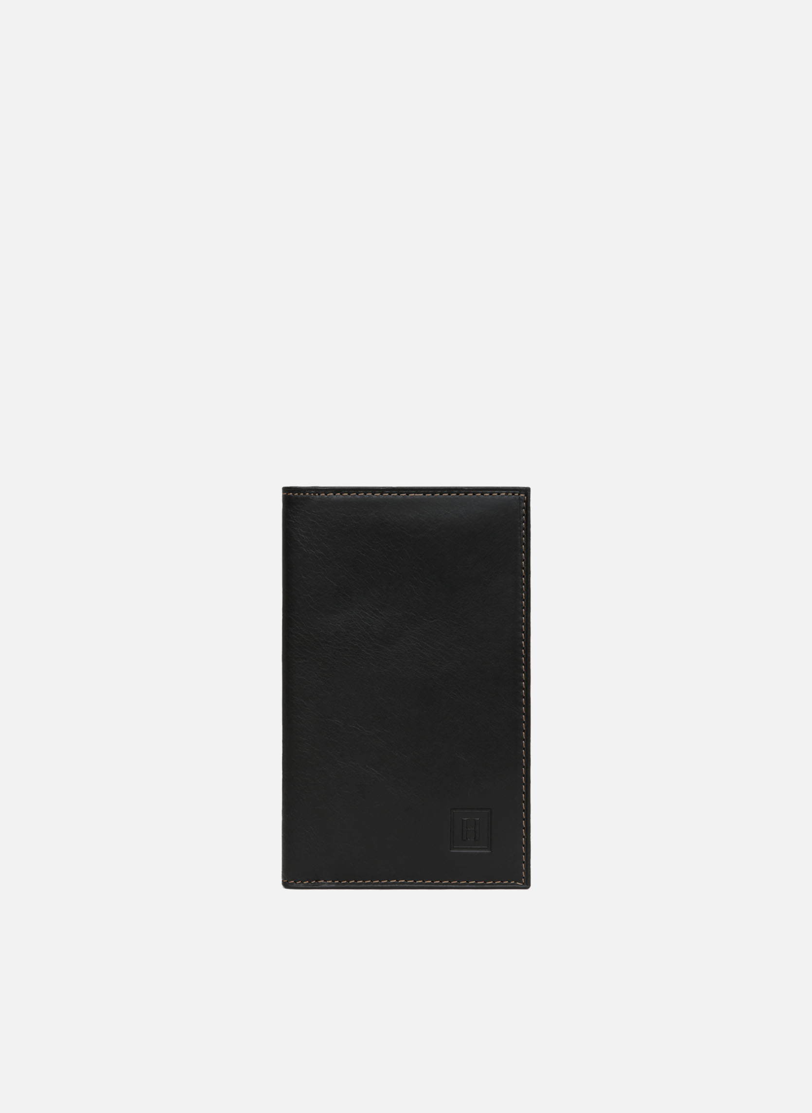Porte-papiers Homme BEMON Enzo En Cuir Véritable - Protection RFID - Noir - 14x9x1.5 Cm