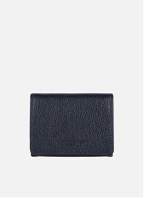 Porte-cartes Foulonné PM femme bleu