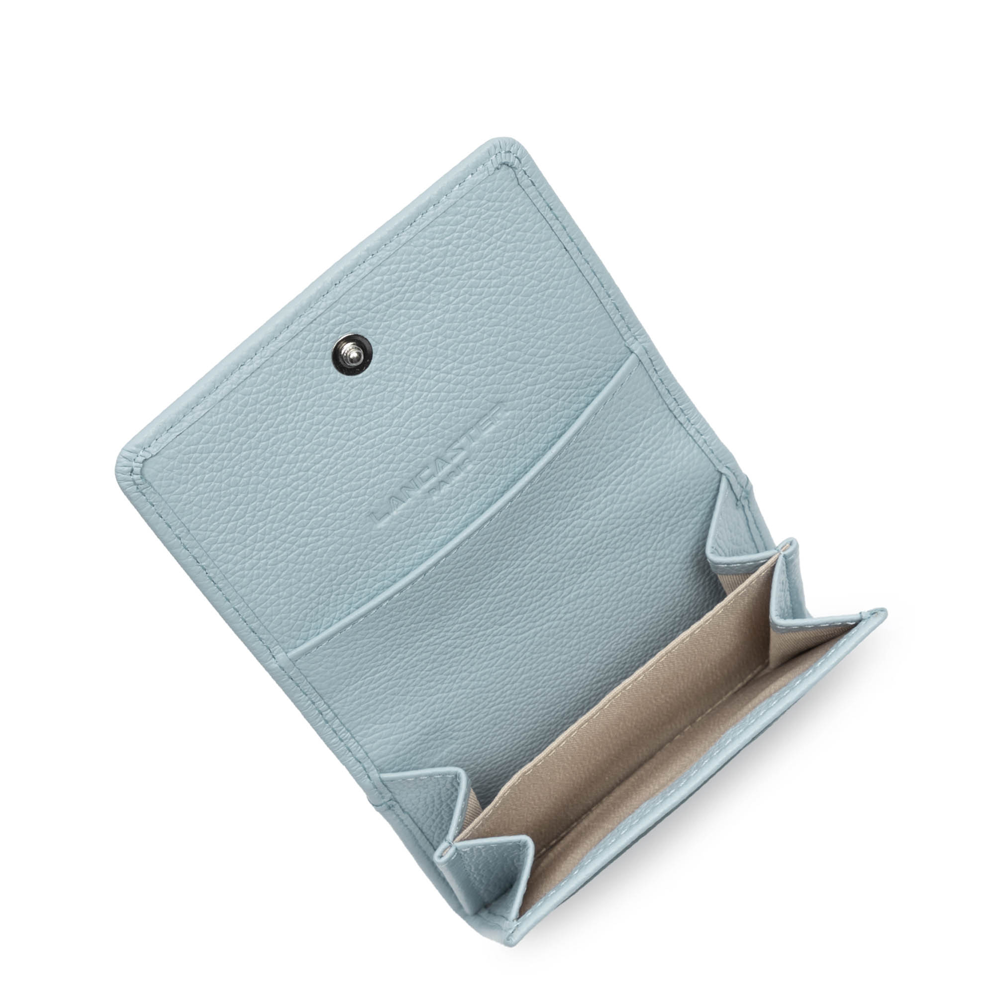 Porte-cartes Foulonné PM femme bleu Lancaster Porte-cartes Foulonné PM femme bleu Bleu ciel
