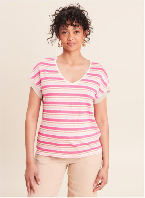 Bréal Tee-shirts TIRAYLINAS femme rose