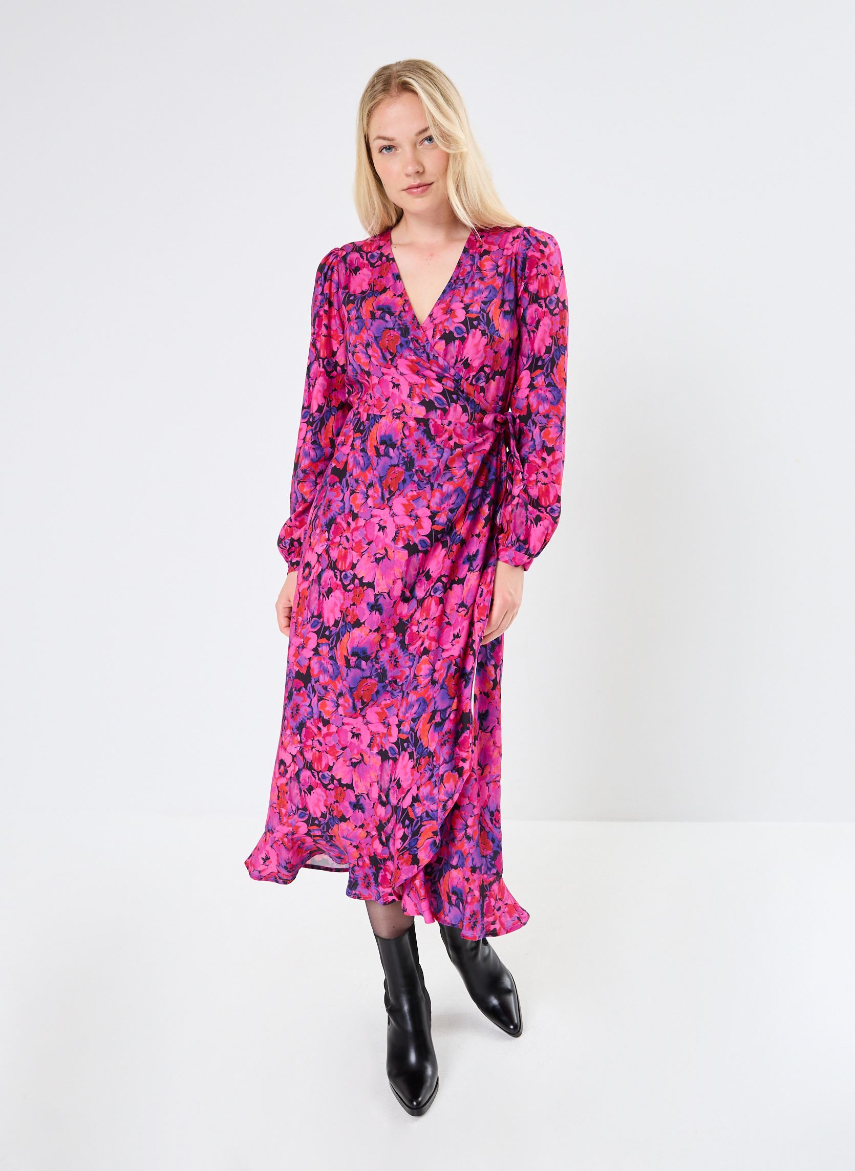 Robes longues ROSALYALON femme rose Georgia Rose Robes longues ROSALYALON femme rose ROSE FUSCHIA