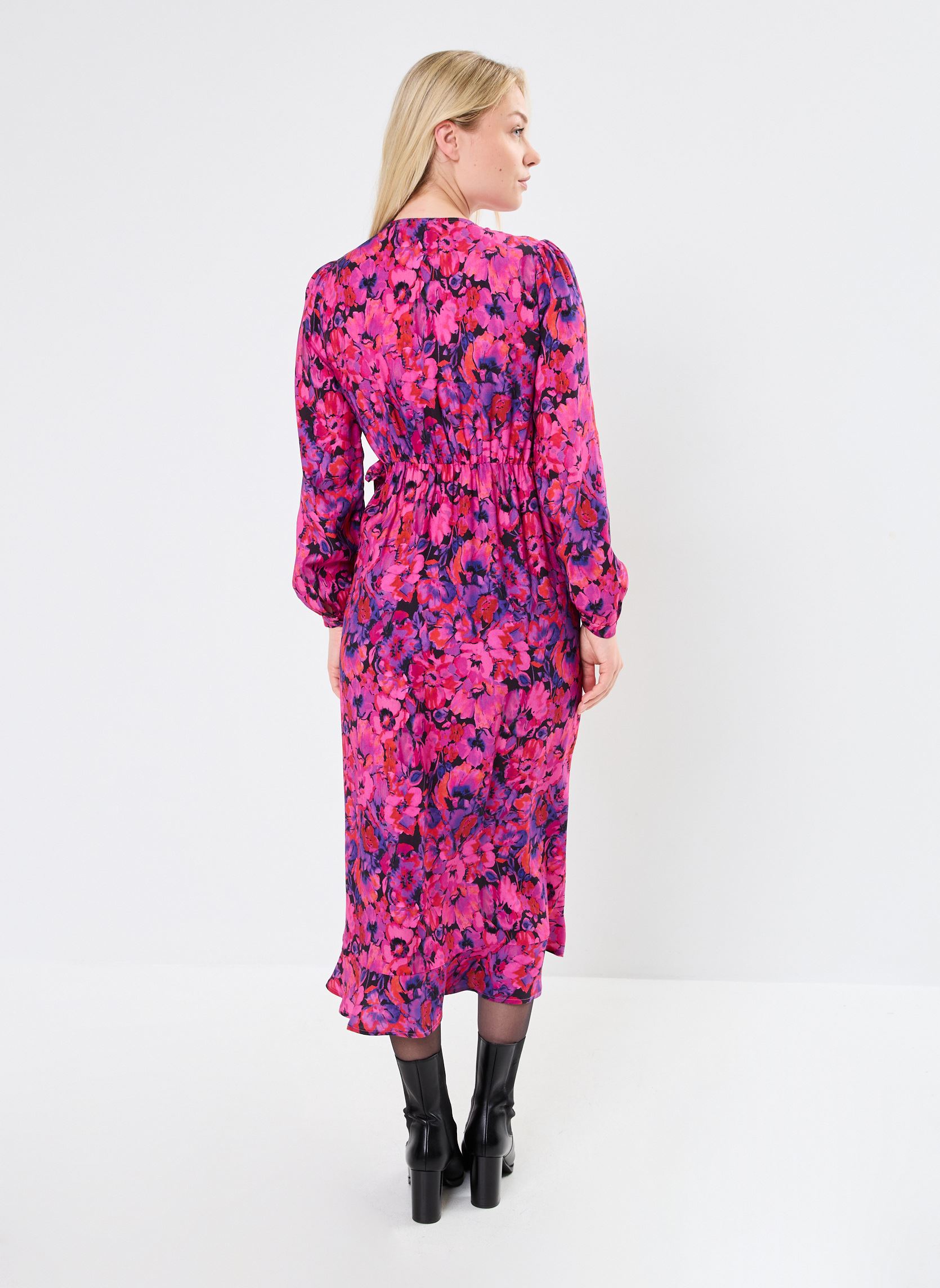 Robes longues ROSALYALON femme rose Georgia Rose Robes longues ROSALYALON femme rose ROSE FUSCHIA