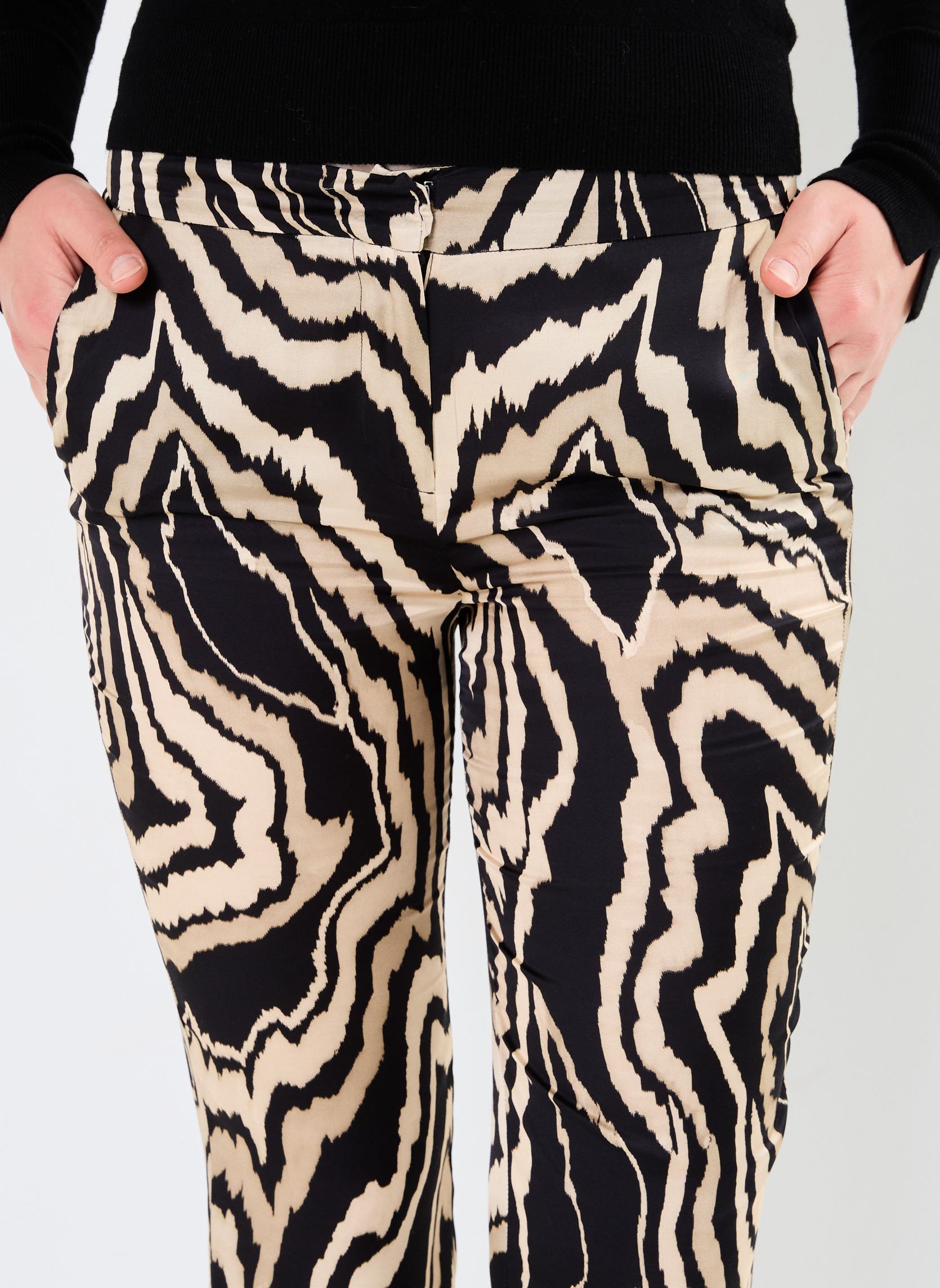 Pantaloni larghi PAMBODGIA donna beige Georgia Rose Pantaloni larghi PAMBODGIA donna beige BEIGE