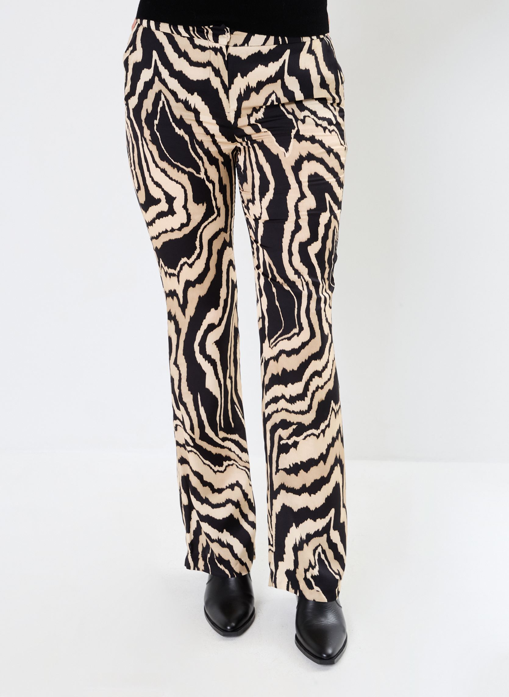 Pantaloni larghi PAMBODGIA donna beige Georgia Rose Pantaloni larghi PAMBODGIA donna beige BEIGE