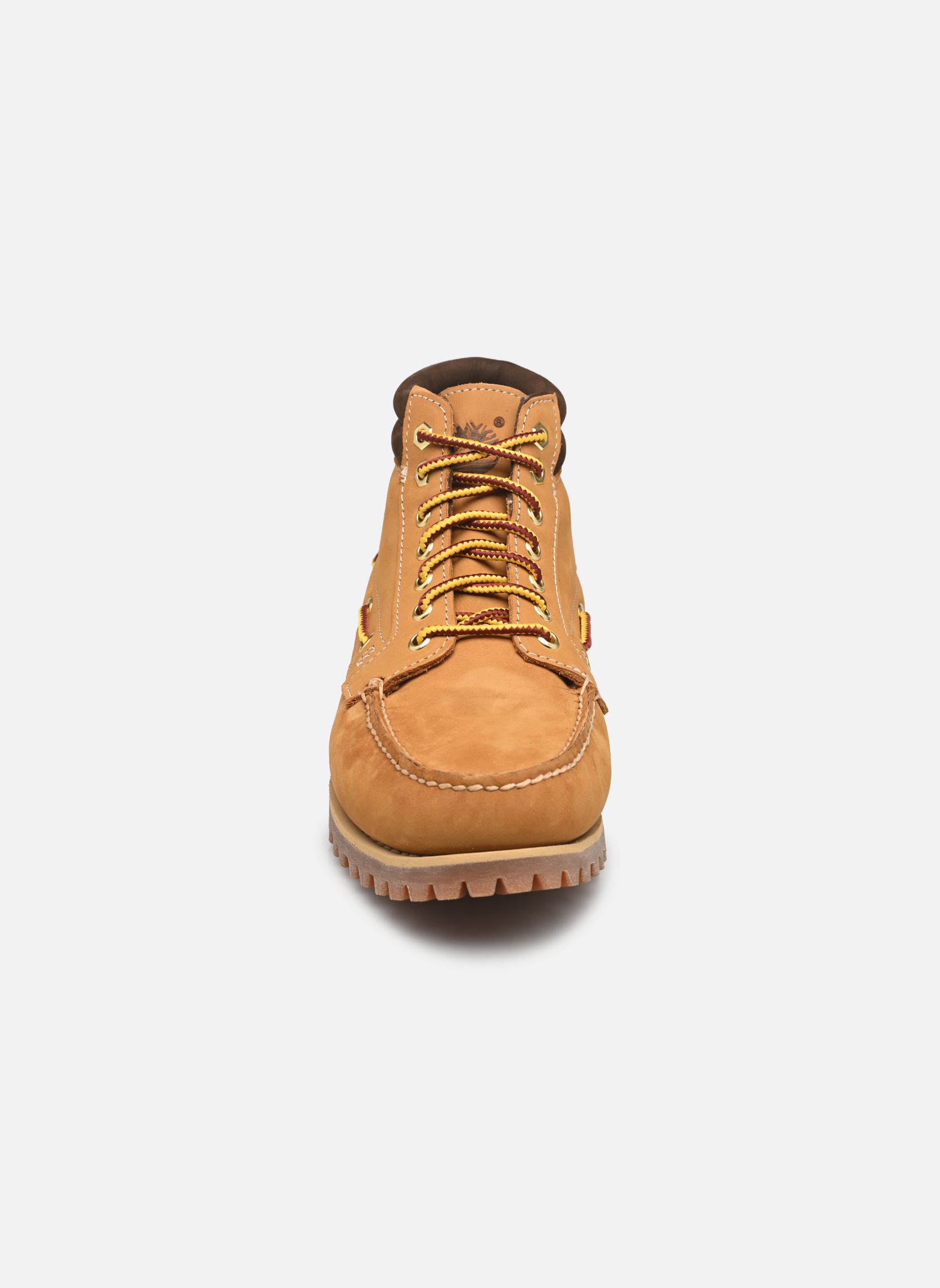 Stivaletti con lacci TIMBERLAND AUTHENTIC MID LACE BOOT uomo giallo Timberland Stivaletti con lacci TIMBERLAND AUTHENTIC MID LACE BOOT uomo giallo WHEAT NUBUCK
