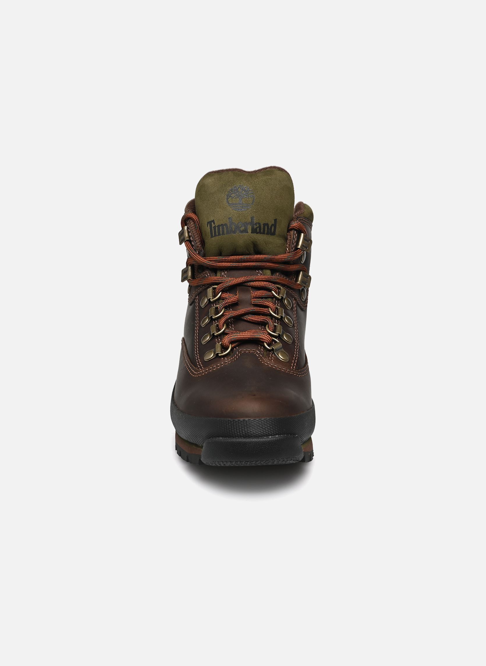 Bottines à lacets EURO HIKER MID LACE BOOT homme marron Timberland Bottines à lacets EURO HIKER MID LACE BOOT homme marron BROWN