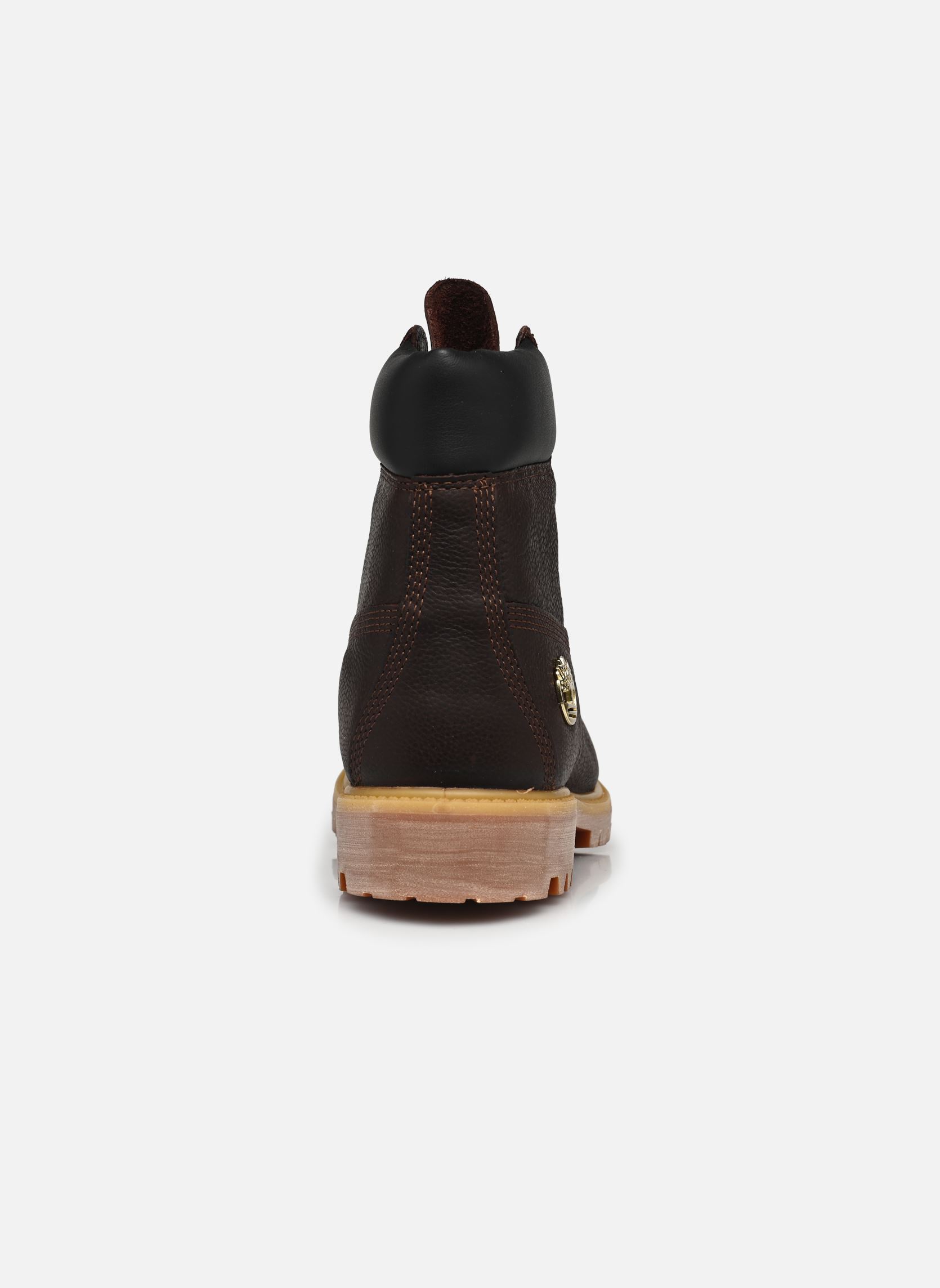 Bottines à lacets 6 homme marron Timberland Bottines à lacets 6 homme marron DK BROWN FULL GRAIN W BLK