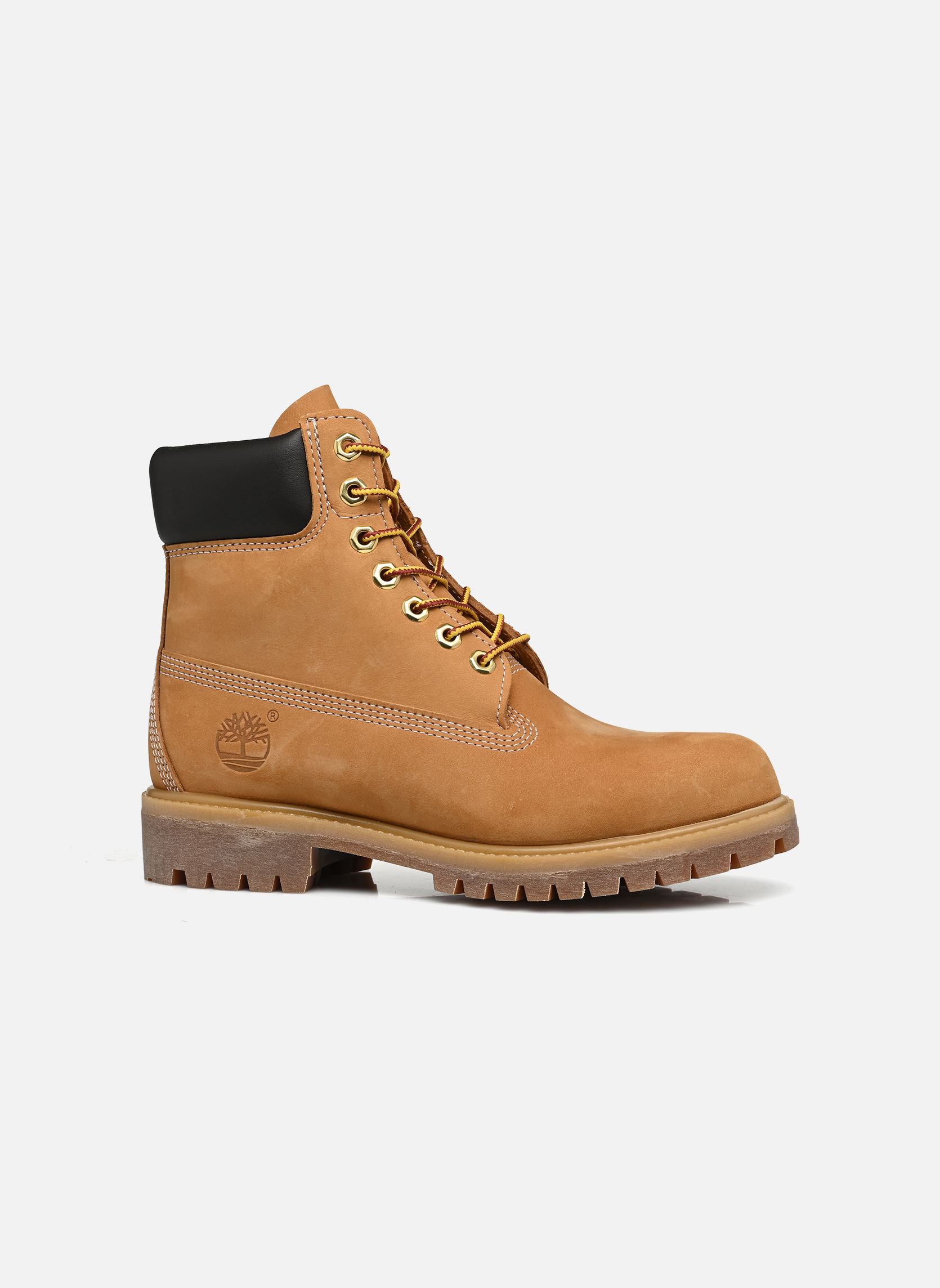 Bottines à lacets 6 homme jaune Timberland Bottines à lacets 6 homme jaune WHEAT NUBUCK