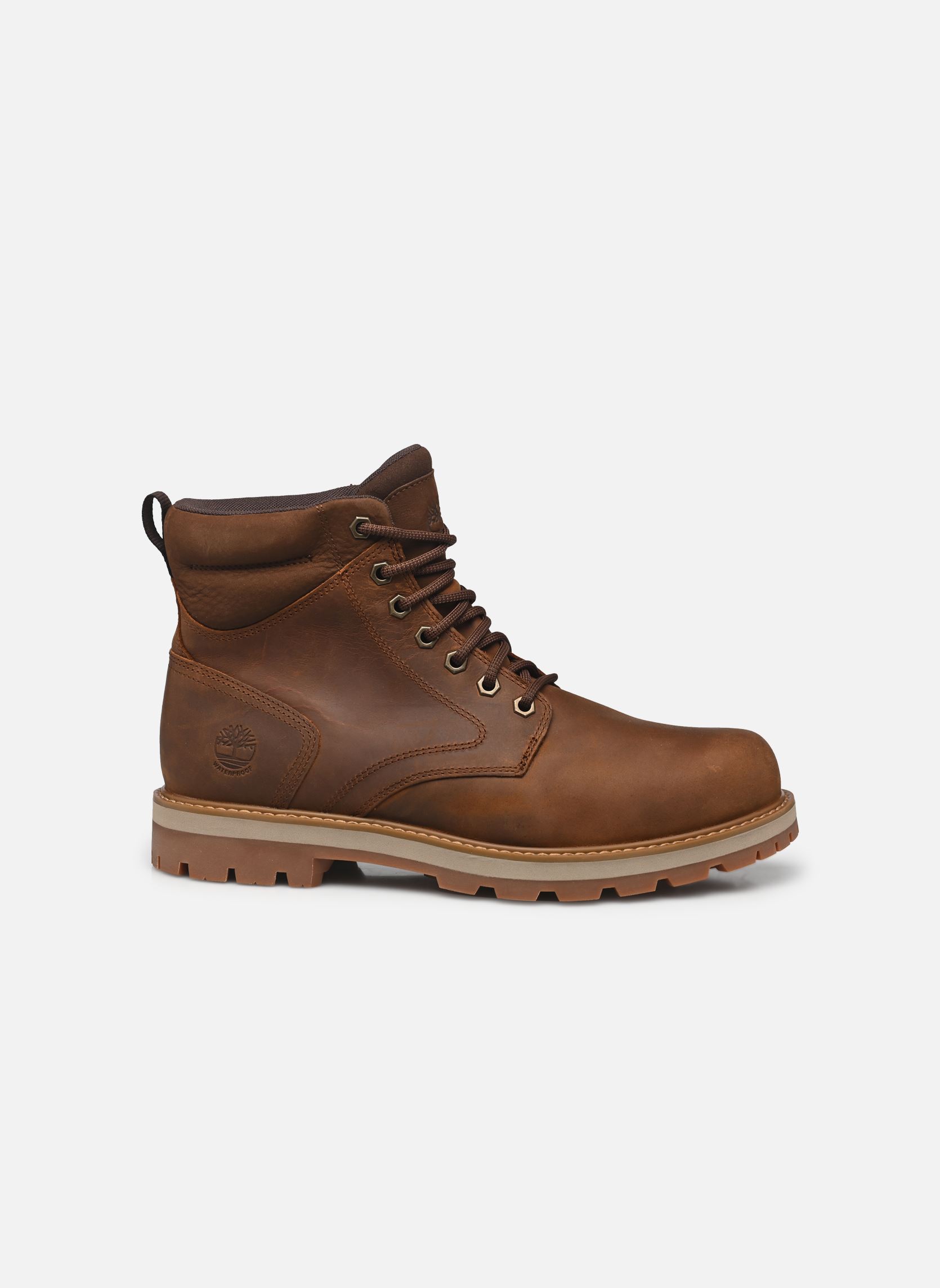 Stivaletti con lacci Britton road mid lace waterproof boot uomo marrone Timberland Stivaletti con lacci Britton road mid lace waterproof boot uomo marrone RUST FULL GRAIN