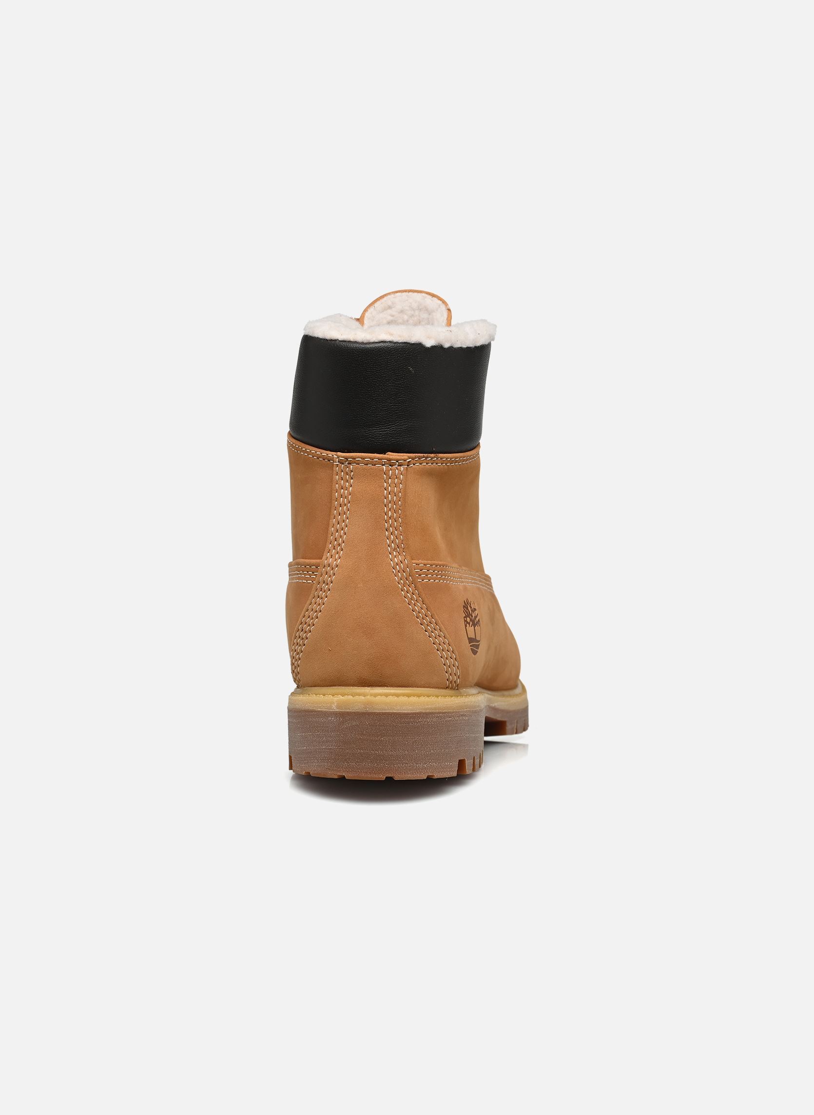 Stivaletti con lacci 6 in Premium Fur/Warm Lin uomo giallo Timberland Stivaletti con lacci 6 in Premium Fur/Warm Lin uomo giallo WHEAT NUBUCK