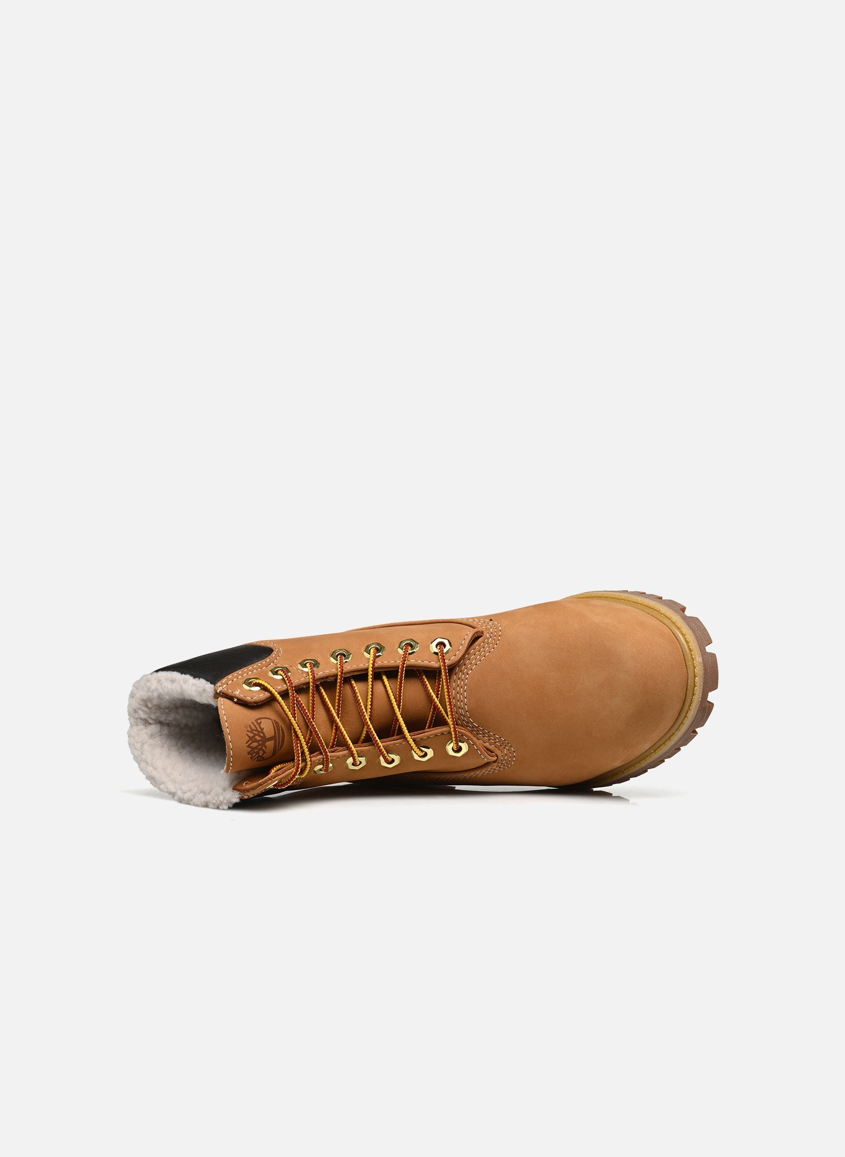 Stivaletti con lacci 6 in Premium Fur/Warm Lin uomo giallo Timberland Stivaletti con lacci 6 in Premium Fur/Warm Lin uomo giallo WHEAT NUBUCK