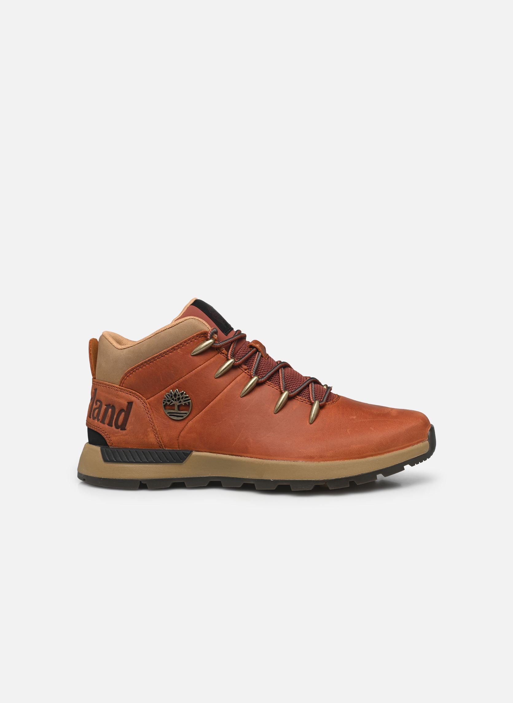 Stivaletti con lacci Sprint Trekker Mid H uomo marrone Timberland Stivaletti con lacci Sprint Trekker Mid H uomo marrone MEDIUM ORANGE FULL GRAIN