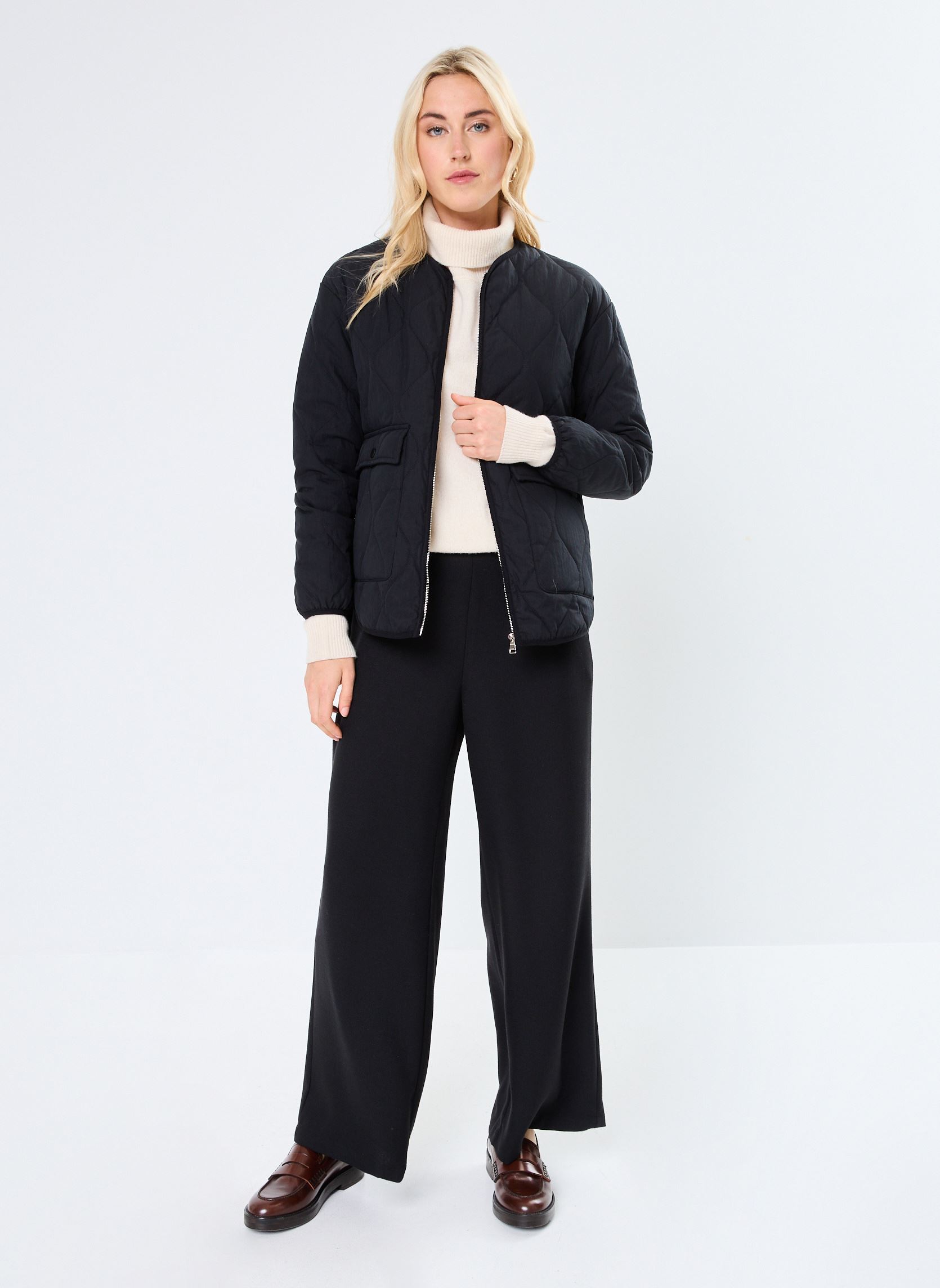 Giacche in jeans LADIES WOVEN JACKET donna nero Molly Bracken Giacche in jeans LADIES WOVEN JACKET donna nero BLACK
