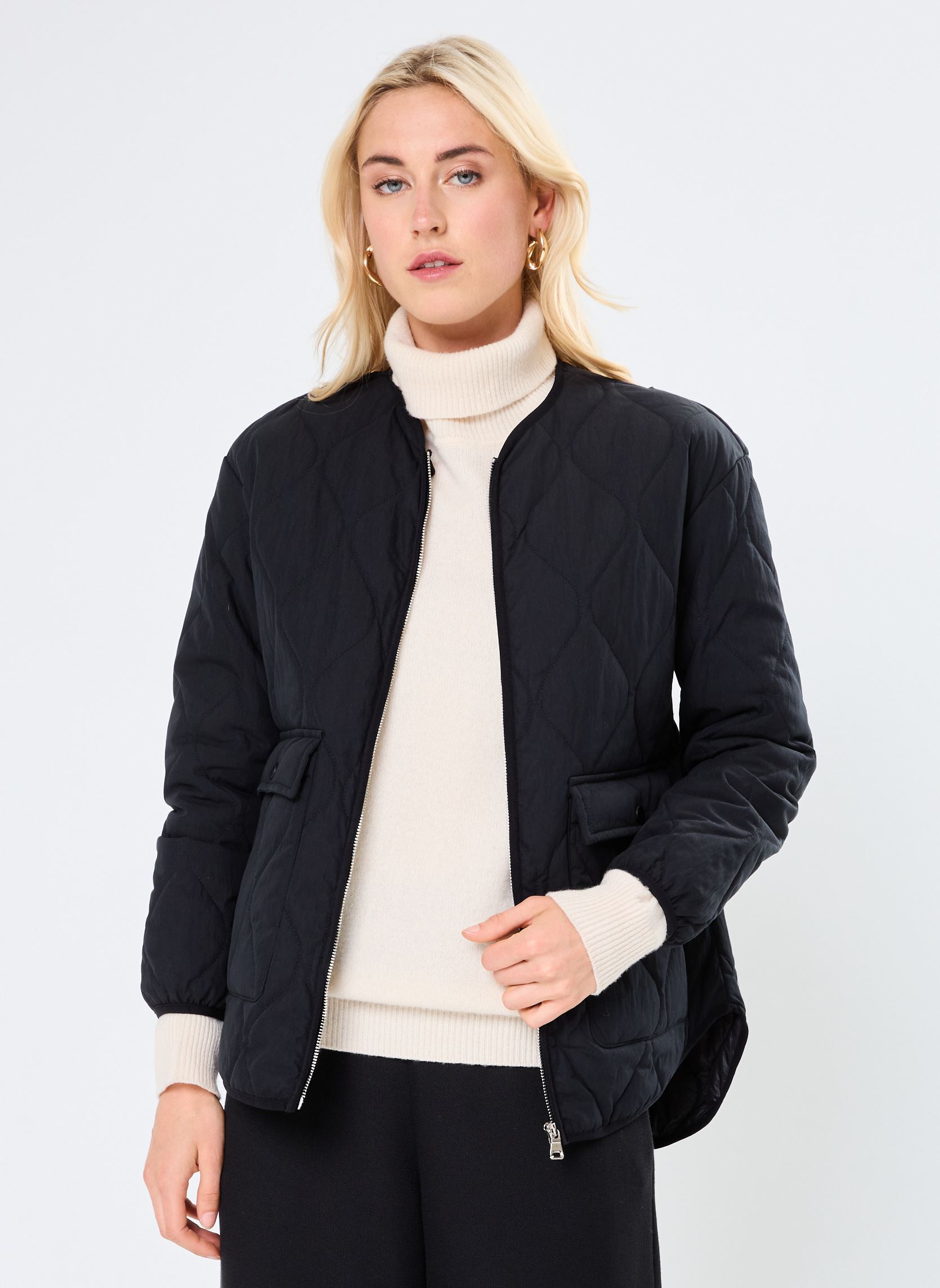 Giacche in jeans LADIES WOVEN JACKET donna nero Molly Bracken Giacche in jeans LADIES WOVEN JACKET donna nero BLACK