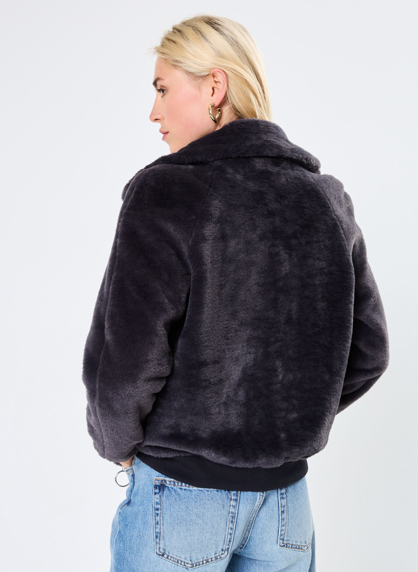 Vestes en jean LADIES WOVEN JACKET femme gris Molly Bracken Vestes en jean LADIES WOVEN JACKET femme gris DARK GREY