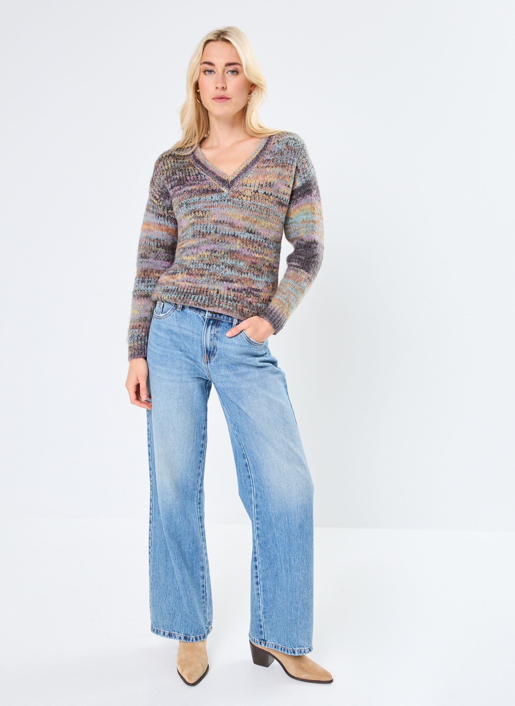Pullover LADIES KNITTED SWEATER damen grau Molly Bracken Pullover LADIES KNITTED SWEATER damen grau GREY
