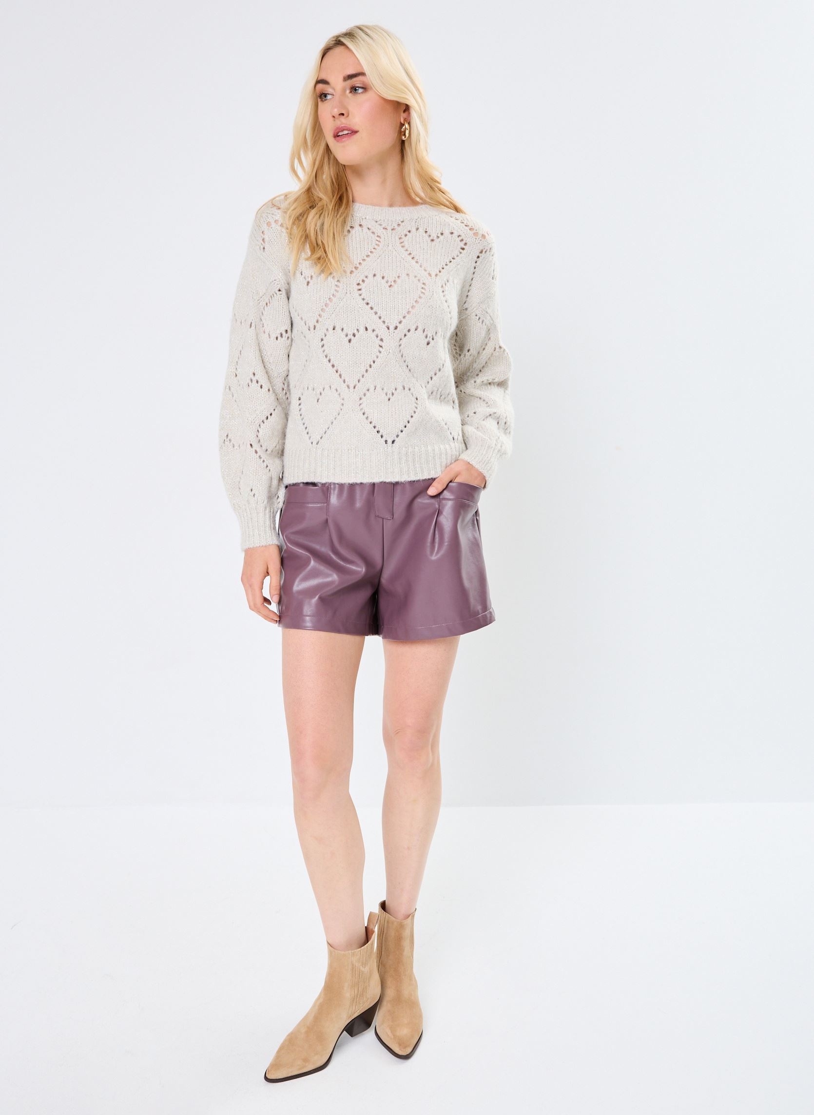 Pullover LADIES KNITTED SWEATER damen weiß Molly Bracken Pullover LADIES KNITTED SWEATER damen weiß OFFWHITE