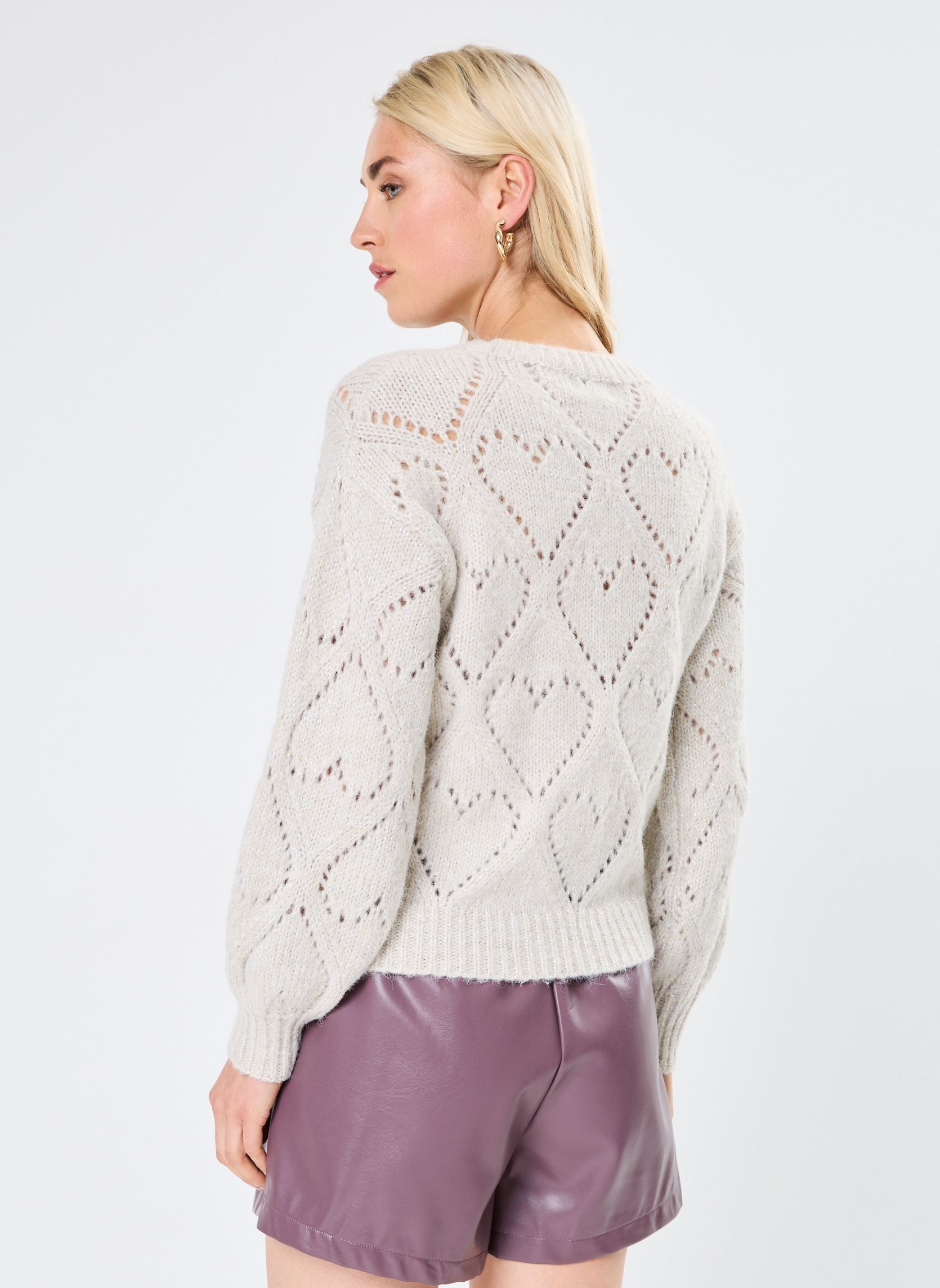 Pullover LADIES KNITTED SWEATER damen weiß Molly Bracken Pullover LADIES KNITTED SWEATER damen weiß OFFWHITE