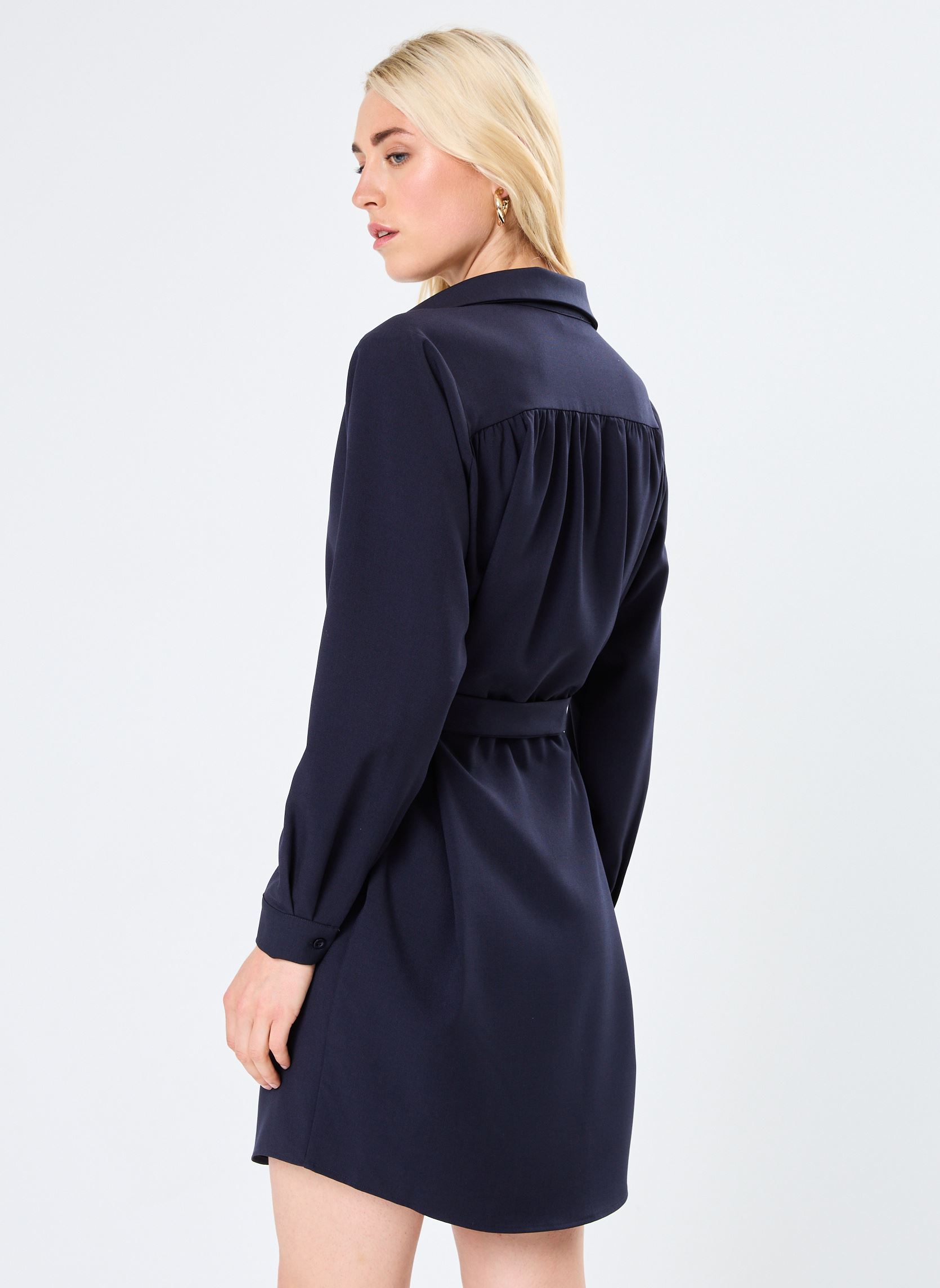 Robes LADIES WOVEN DRESS femme bleu Molly Bracken Robes LADIES WOVEN DRESS femme bleu NAVY BLUE