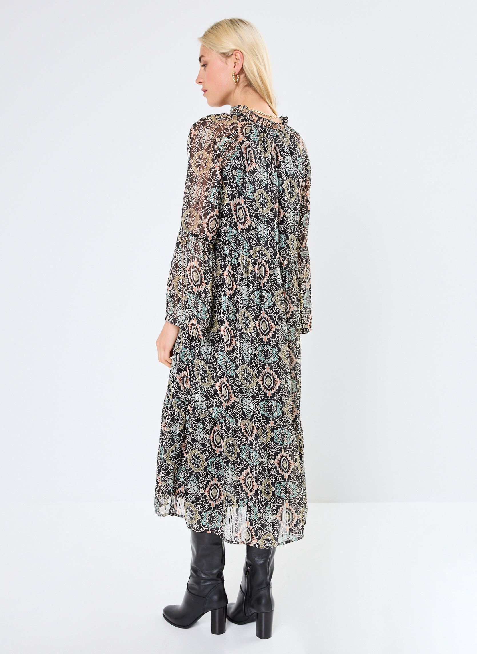 Robes LADIES WOVEN DRESS femme multicolore Molly Bracken Robes LADIES WOVEN DRESS femme multicolore GREEN ANJALI