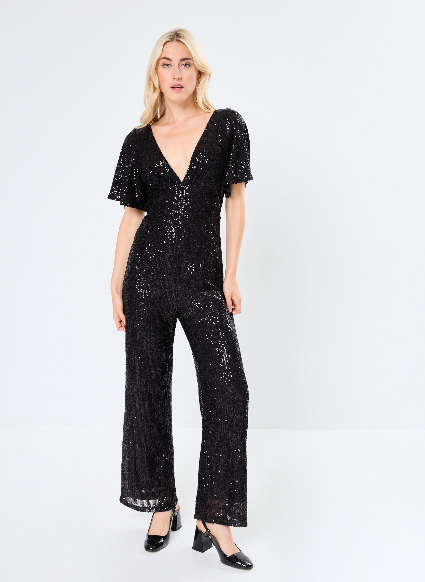 Combinaisons pantalon LADIES KNITTED JUMPSUIT femme noir Molly Bracken Combinaisons pantalon LADIES KNITTED JUMPSUIT femme noir BLACK