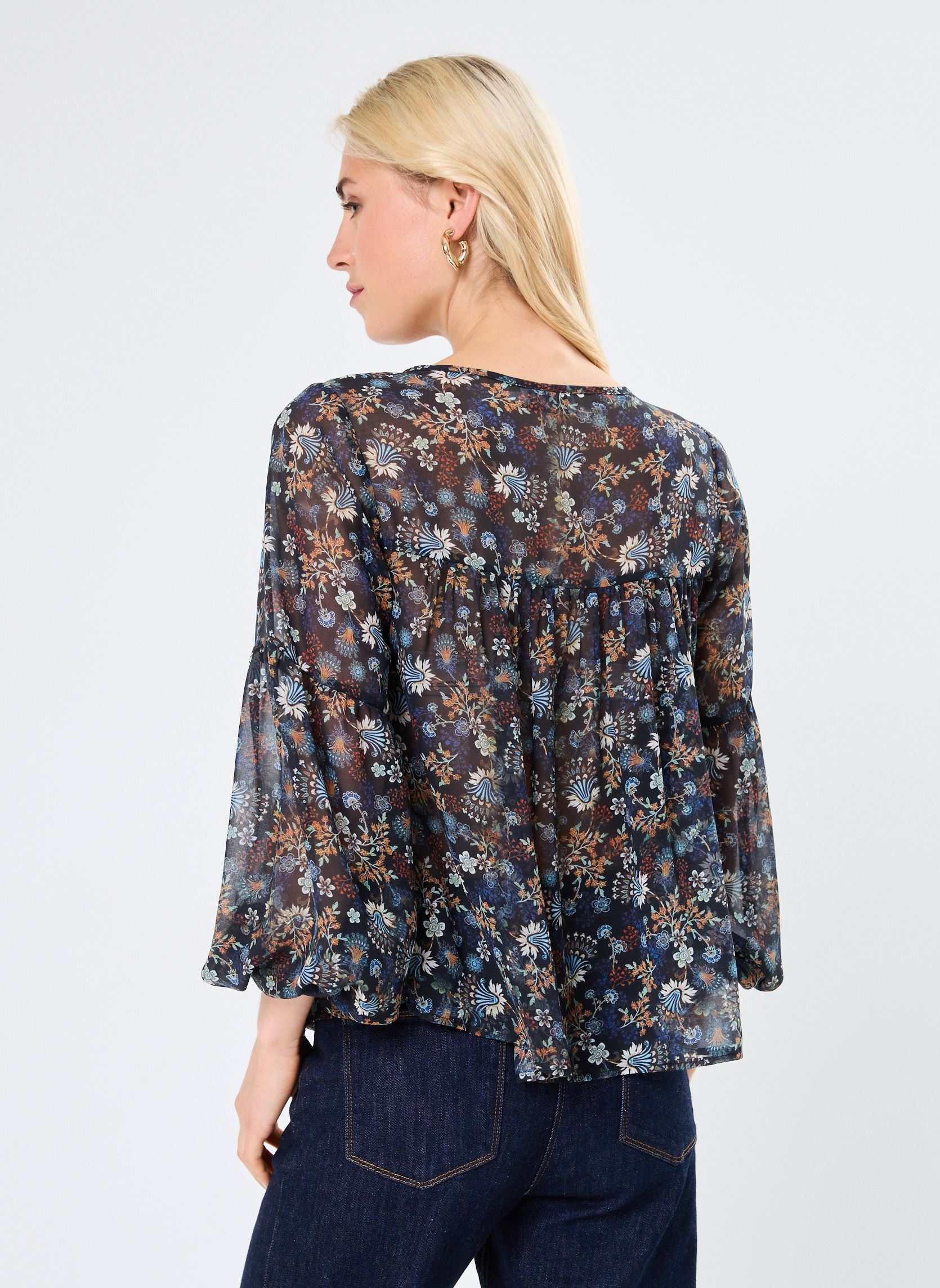 Blouses LADIES WOVEN BLOUSE femme multicolore Molly Bracken Blouses LADIES WOVEN BLOUSE femme multicolore BLACK CLAIRE