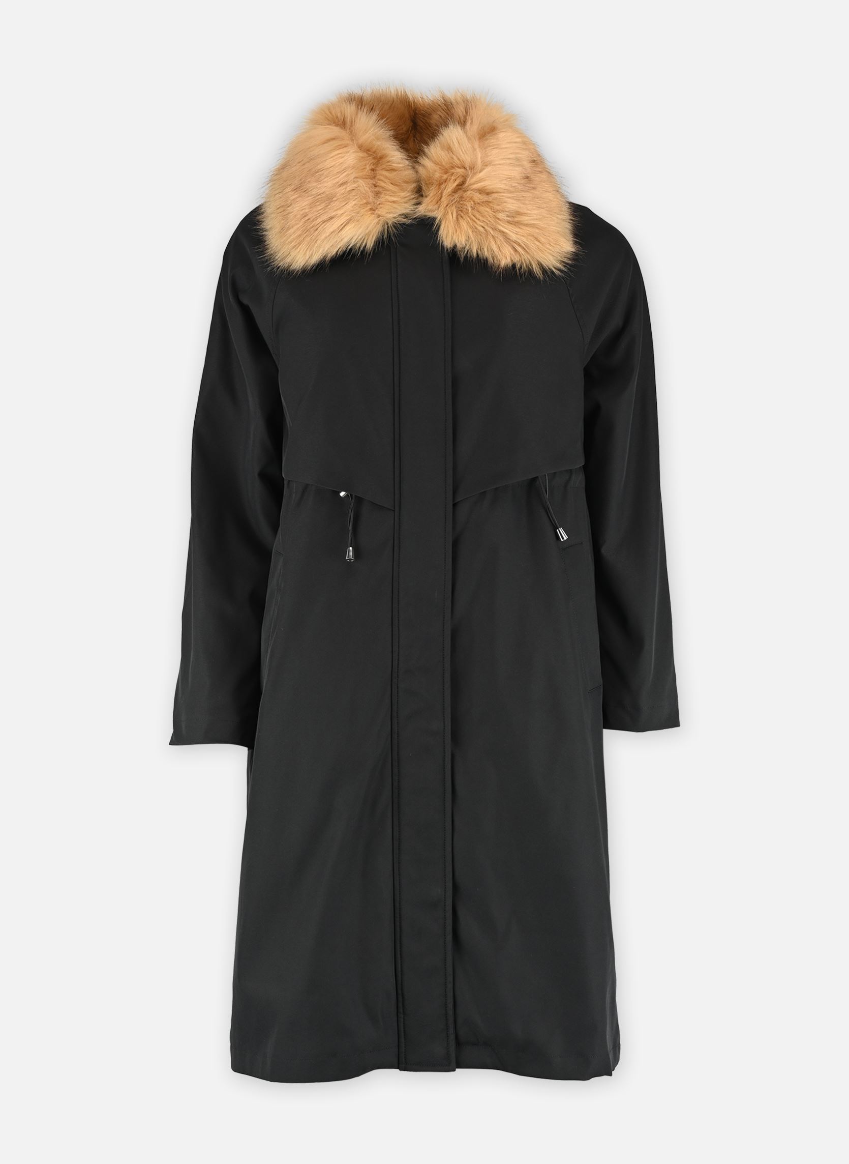 Mäntel LADIES WOVEN PARKA damen schwarz Molly Bracken Mäntel LADIES WOVEN PARKA damen schwarz BLACK